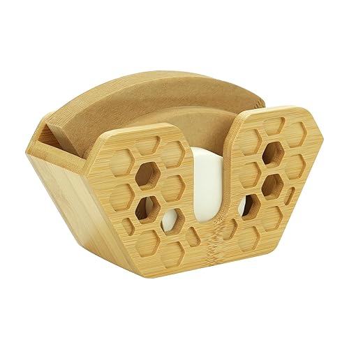 Bamboo Coffee Filter Holder - Dispenser, Storage, Container & Rack