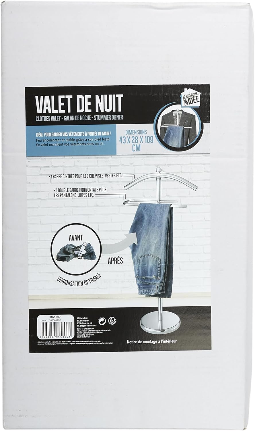 Je Cherche Une Idee CLOTHES VALET 109X43X28CM