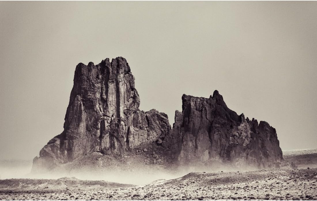 Emergence - A Rock Formation In A Haboob Sand Storm Utah Desert Fine Art Landscape Photography Print
