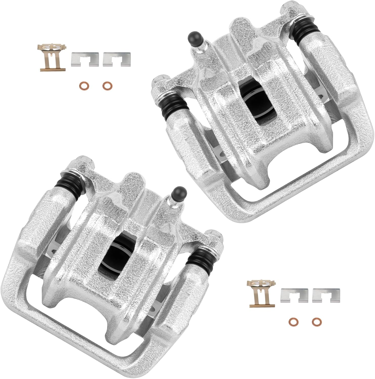 cciyu 19-B2589 19-B2588 Rear Left & Right Brake Calipers With Bracket For Acura For CL 2001-2003,For Acura For TL 1999-2008,For Honda For Element 2003-2011