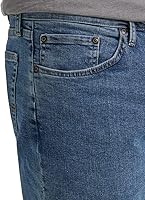 Vista 6 de Wrangler Authentics - Jeans de ajuste estándar y cintura Comfort Flex para hombre