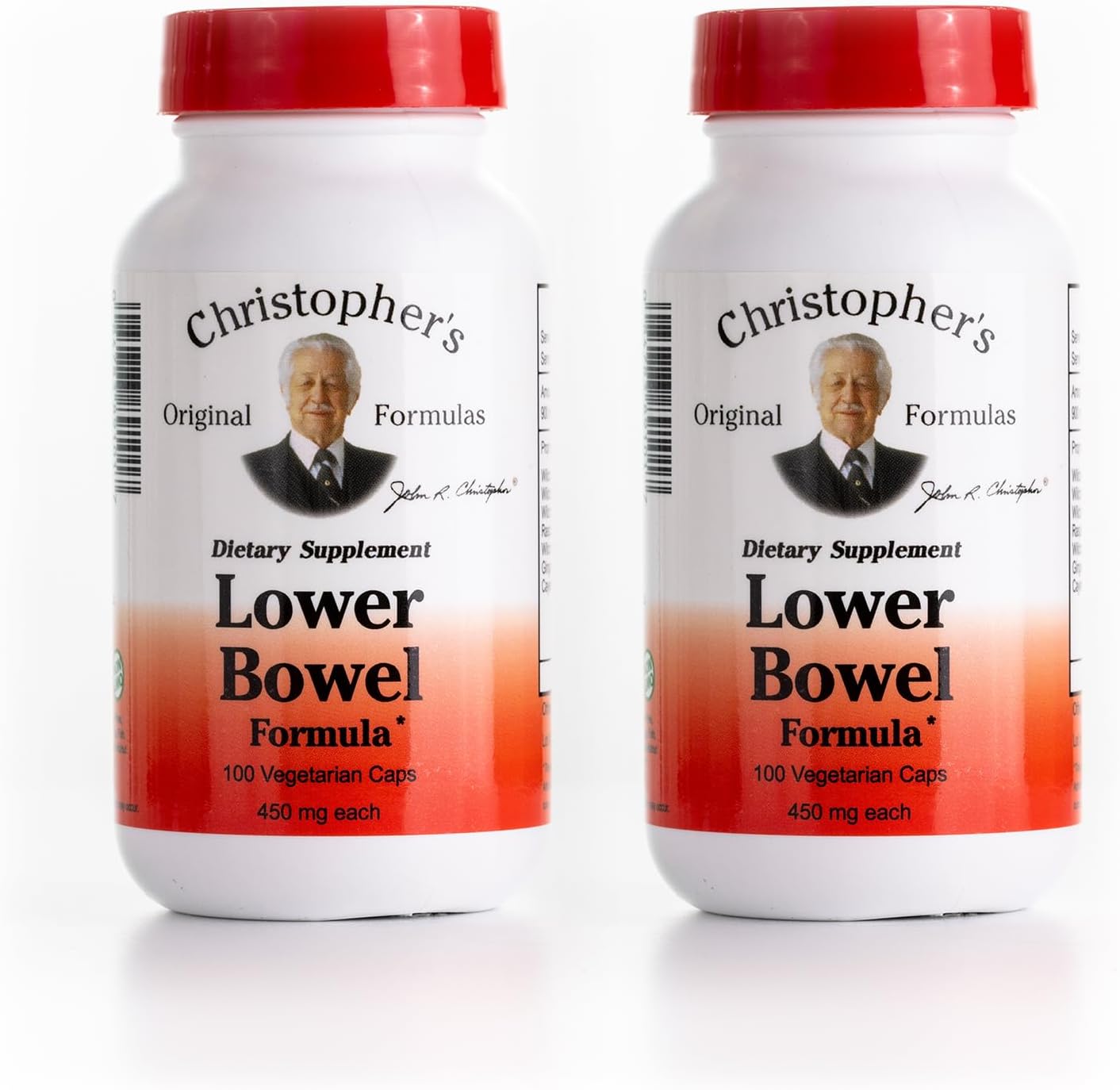 Dr. Christopher's Formulas Original Lower Bowel, 100 Capsules (2 pack)