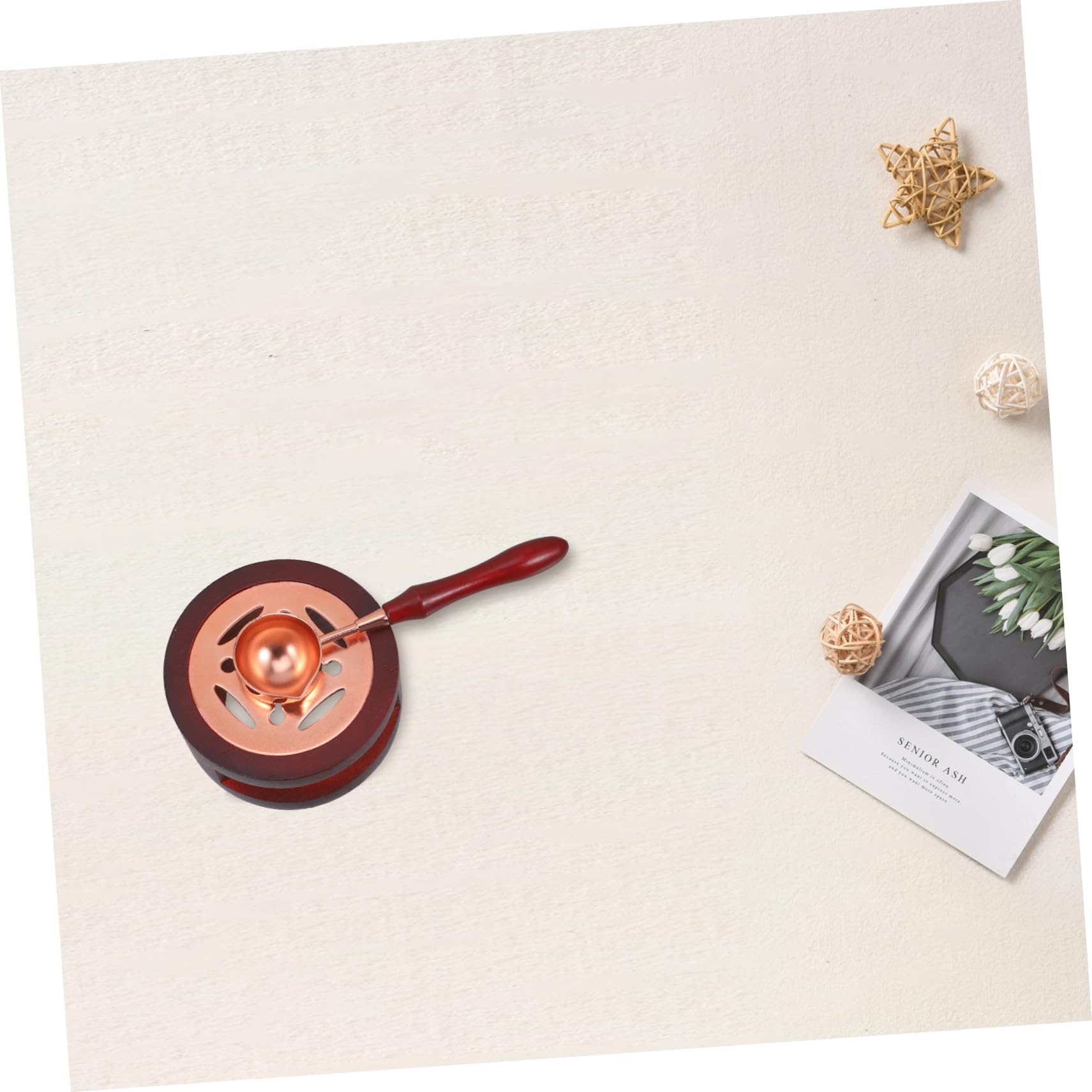 NUOBESTY 4ensembles Kit De Sceau Cire avec à Cire Spatule De Fusion Et Accessoires De Tampon Ensemble Pratique pour Et