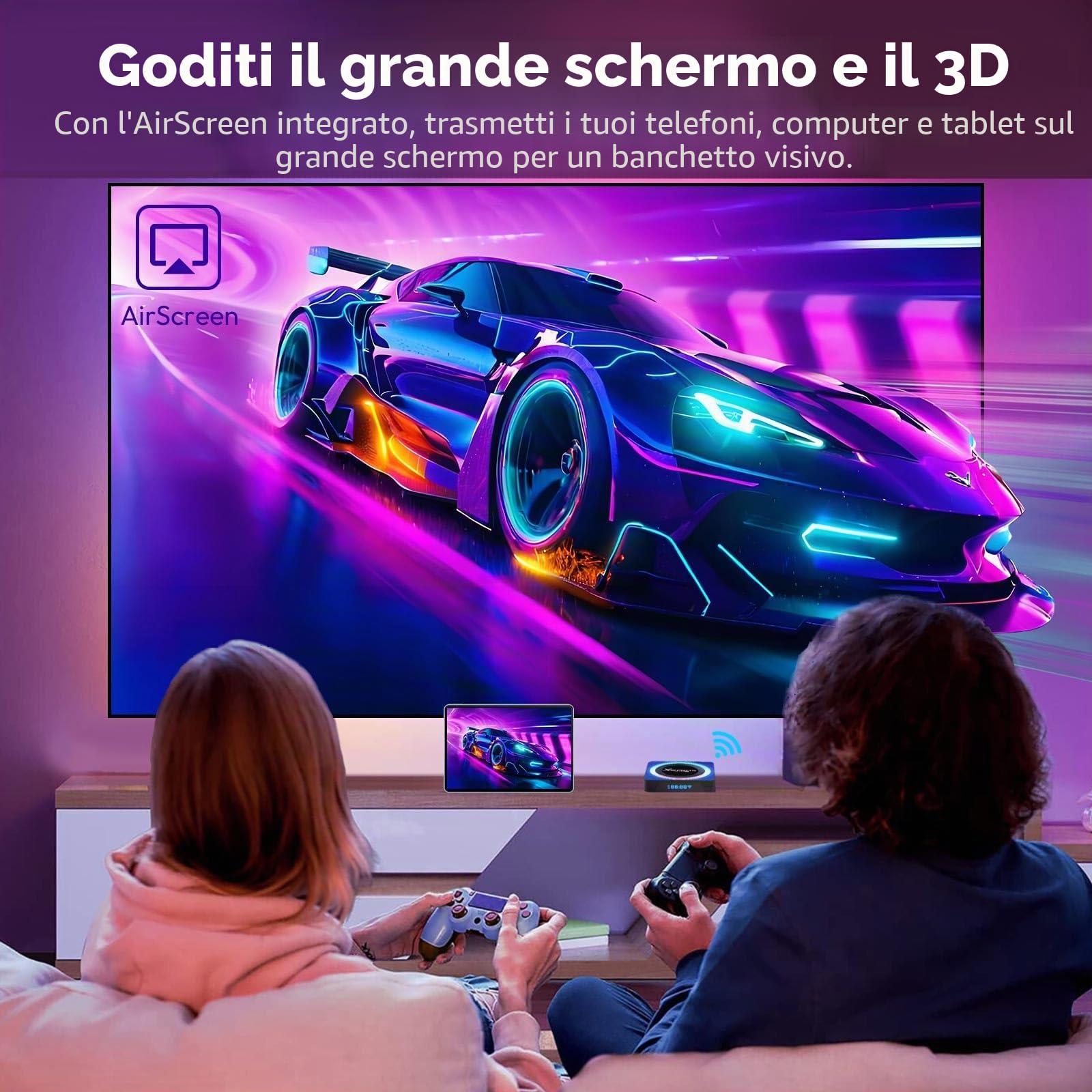 Android TV Box 4GB RAM 64GB ROM, Android 13.0 TV Box 4K 8K, RK3528 Quad-Core Android box supporta WiFi6 2.4G+5G Dual Wifi 100M Ethernet Bluetooth 5.0 HDR10+ Smart TV Box Android