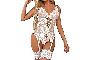 Seductive Sheer Lace Bodysuit for Women