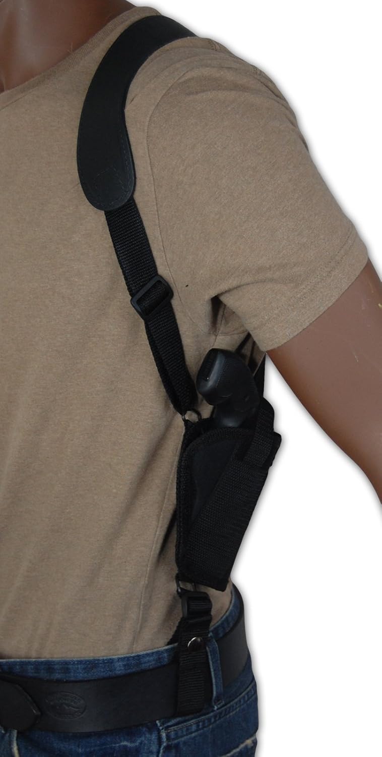 Barsony New Cross Harness Vertical Shoulder Holster for 2" Snub Nose .22 .38 .357 Revolvers