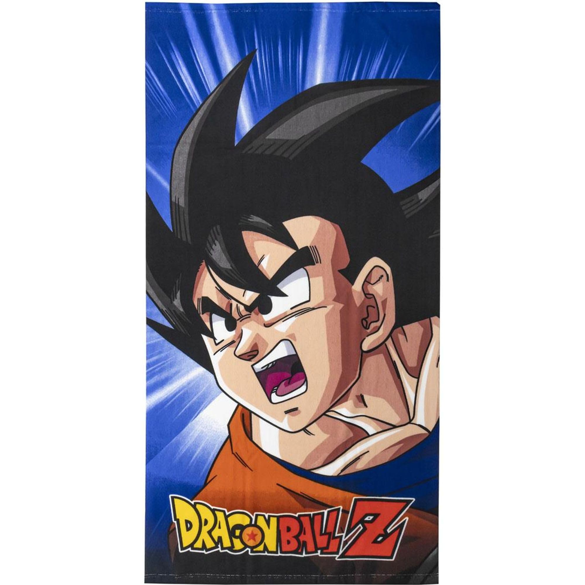 CERDÁ LIFE'S LITTLE MOMENTS Serviette de Bain Dragon Ball pour Enfants - Multicolore - 70x140cm - 100% Polyester 240 GSM - Petite Serviette - Imprimé Goku - Produit Original Fabriqué en Espagne