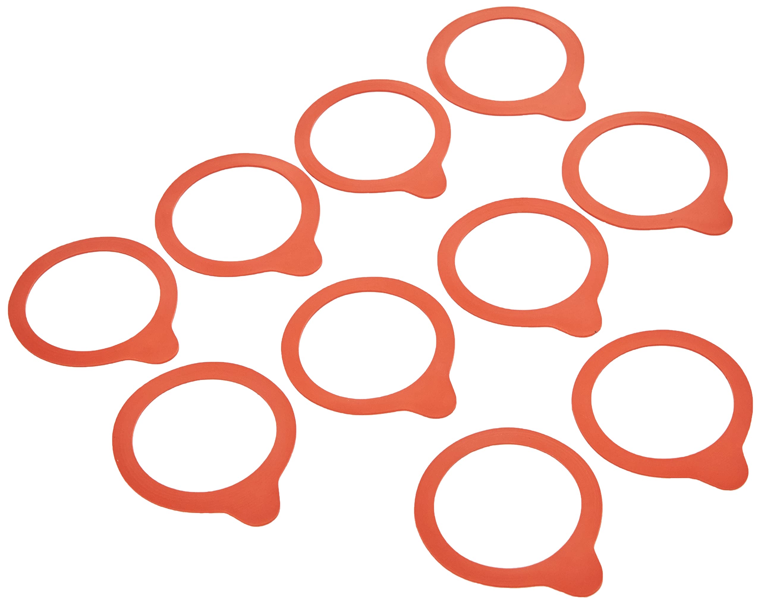 GenWare Rubber seals Orange Jar seal WECK Rubber Seals 6cm (Dia) - Pack of 10
