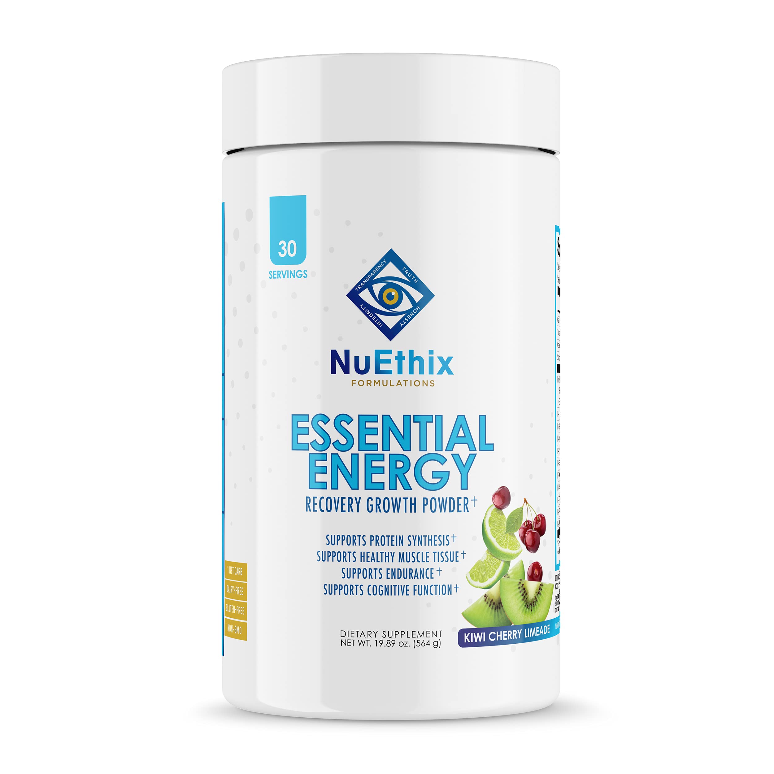 NuEthix Formulations Essential Energy BCAA, EAA, and Keto Salts Amino Acid Supplement for Better Workouts and Stamina, 30 Servings