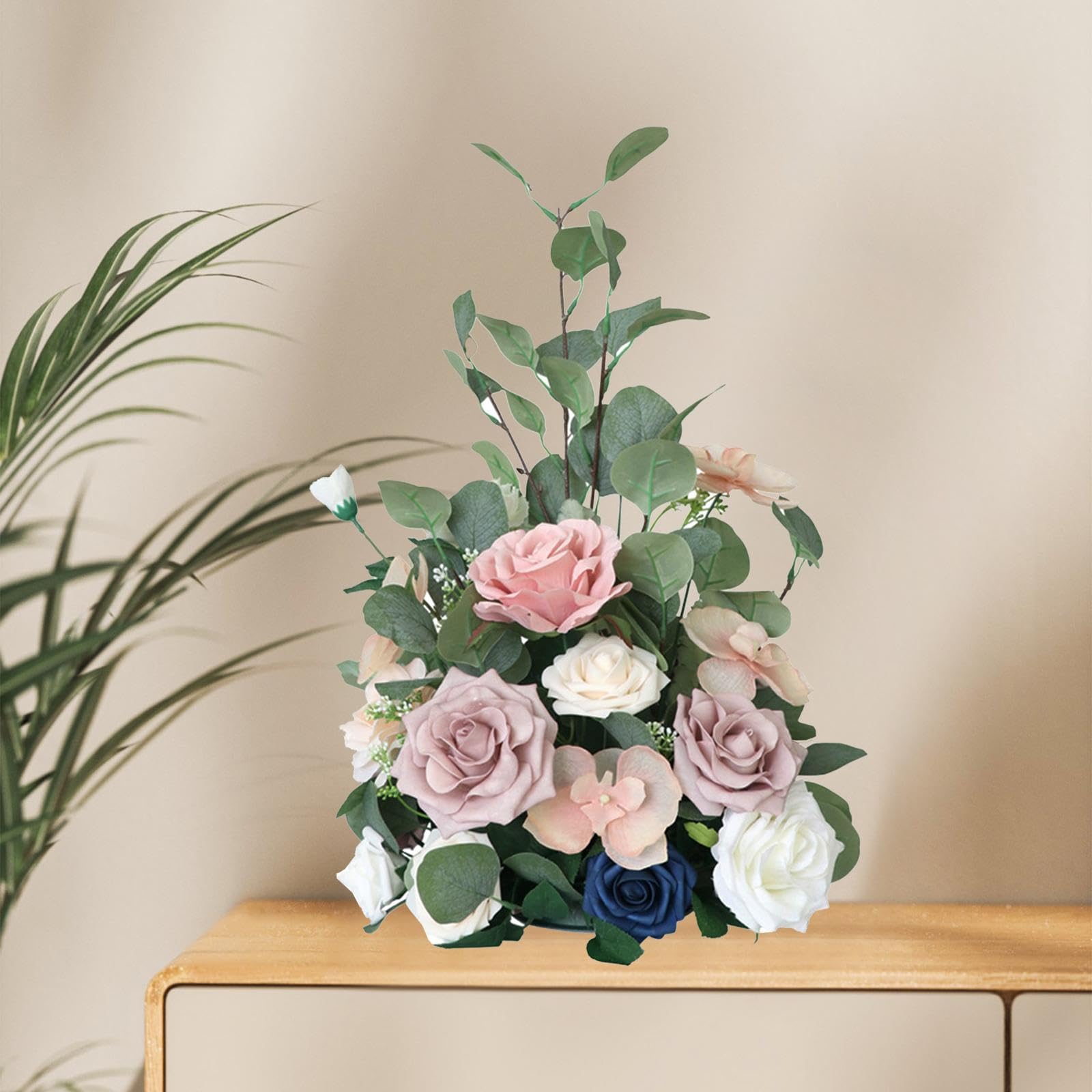 Decorazioni per Tavoli Artificiali, Vasi Decorativi, Centrotavola per Matrimoni, Centrotavola per Matrimoni, Giardino, Fiore rosa
