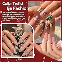 Vista 4 de Lavender Violets - Juego de 49 piezas de esmalte de uñas de gel, 45 colores con efecto de brillo en la oscuridad, incluye imprimación de uñas, base