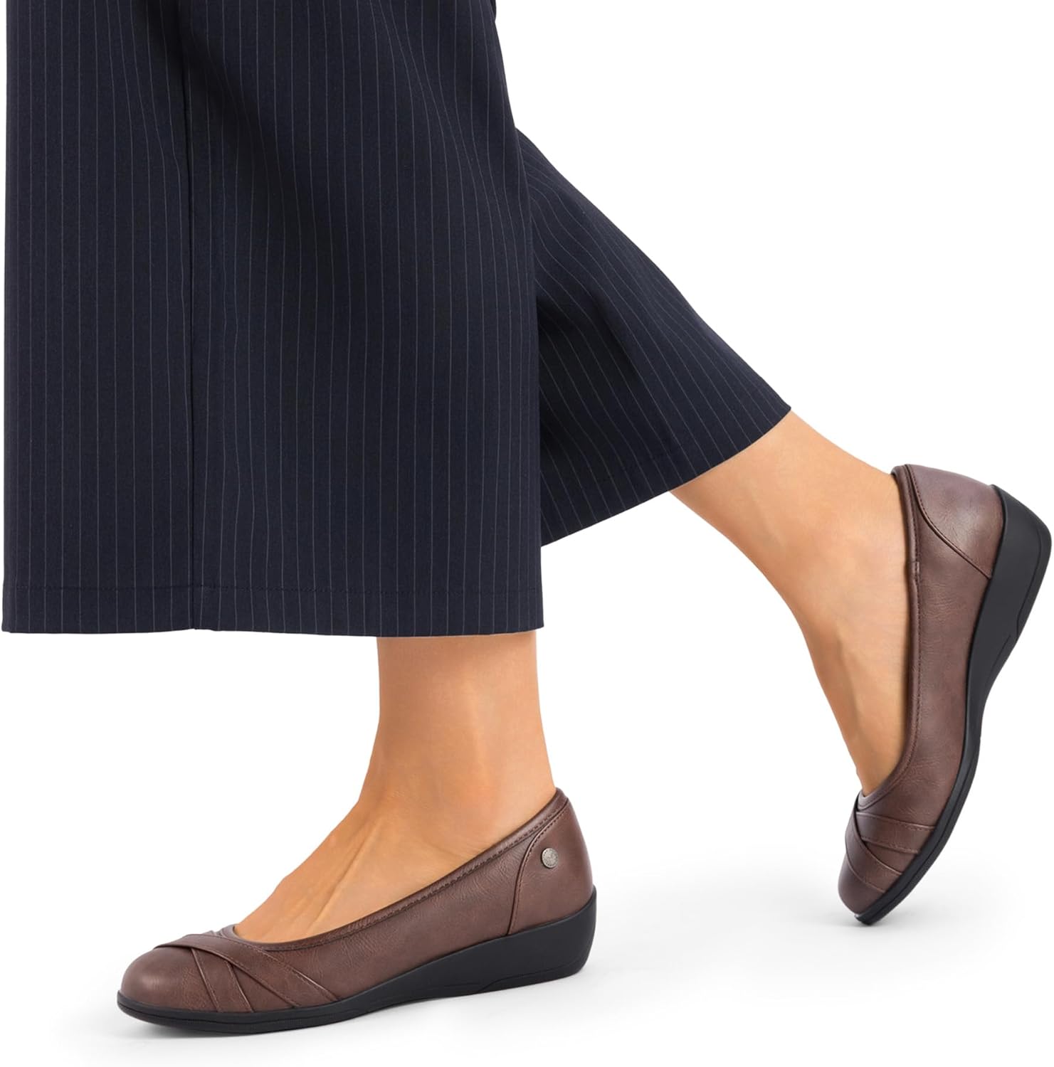 DREAM PAIRS Women's Ballet Flats Business Office Work Dress Shoes Comfortable Dressy Flats for Women - Image 2