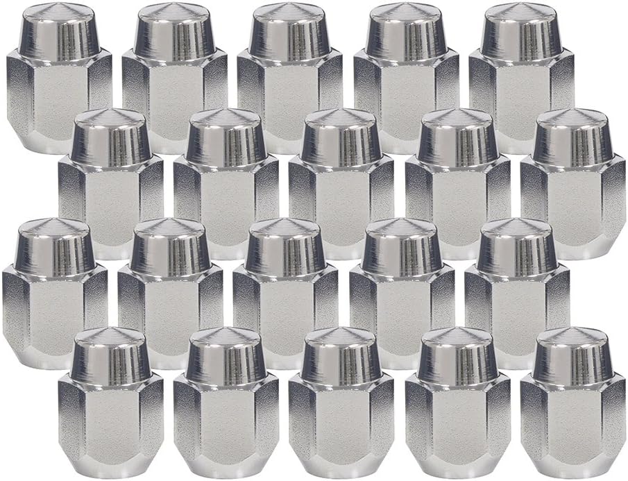 Lug Nuts for Styled Steel Wheels 196567 Mustang, 196770 Cougar Chrome Set of 20