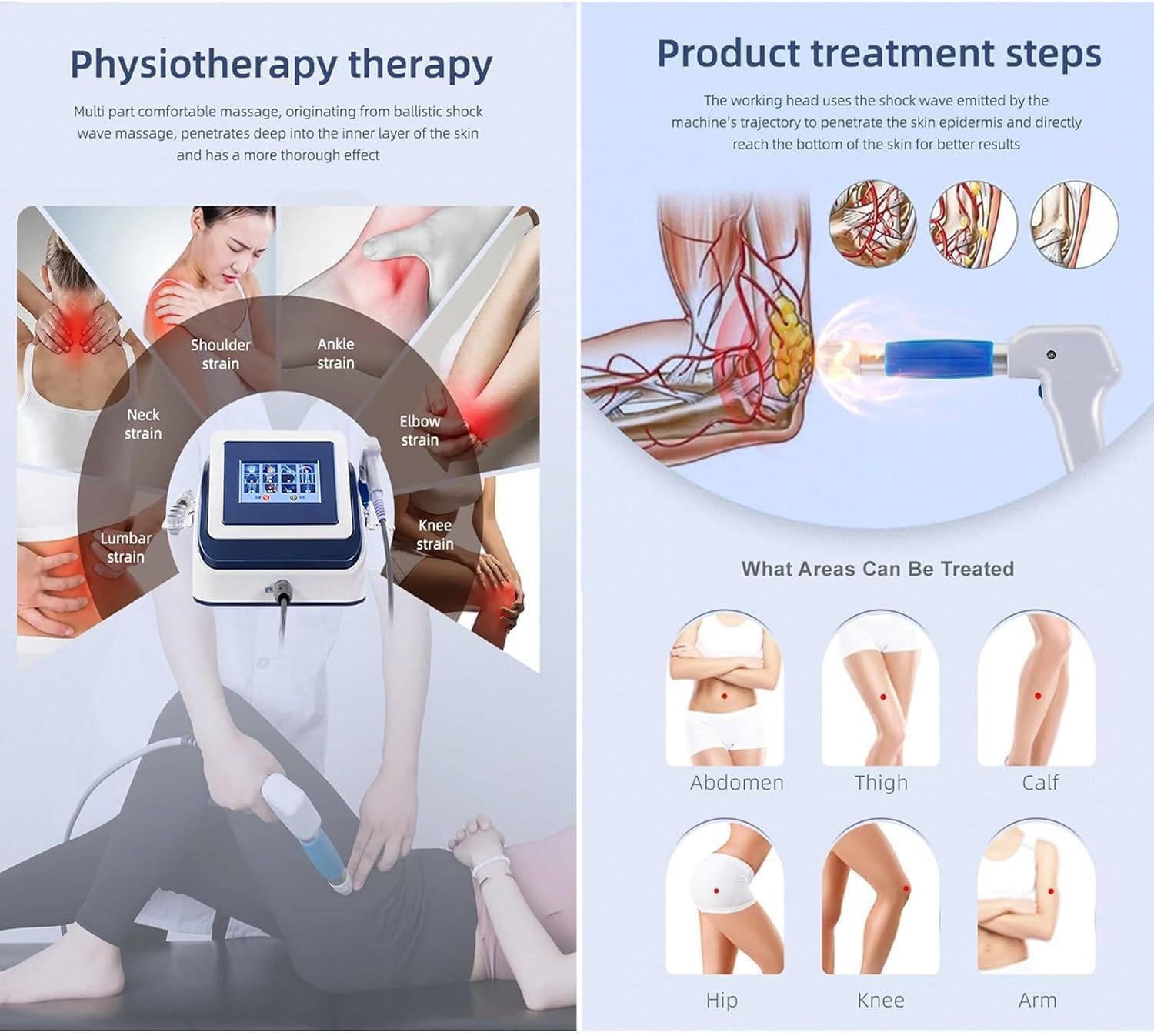 Massaggiatore Elettromagnetico, Macchina For Terapia Ad Onde D'urto Grey