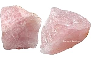 Premium Rosa Quartz Raw Crystals for Healing or Tumbling