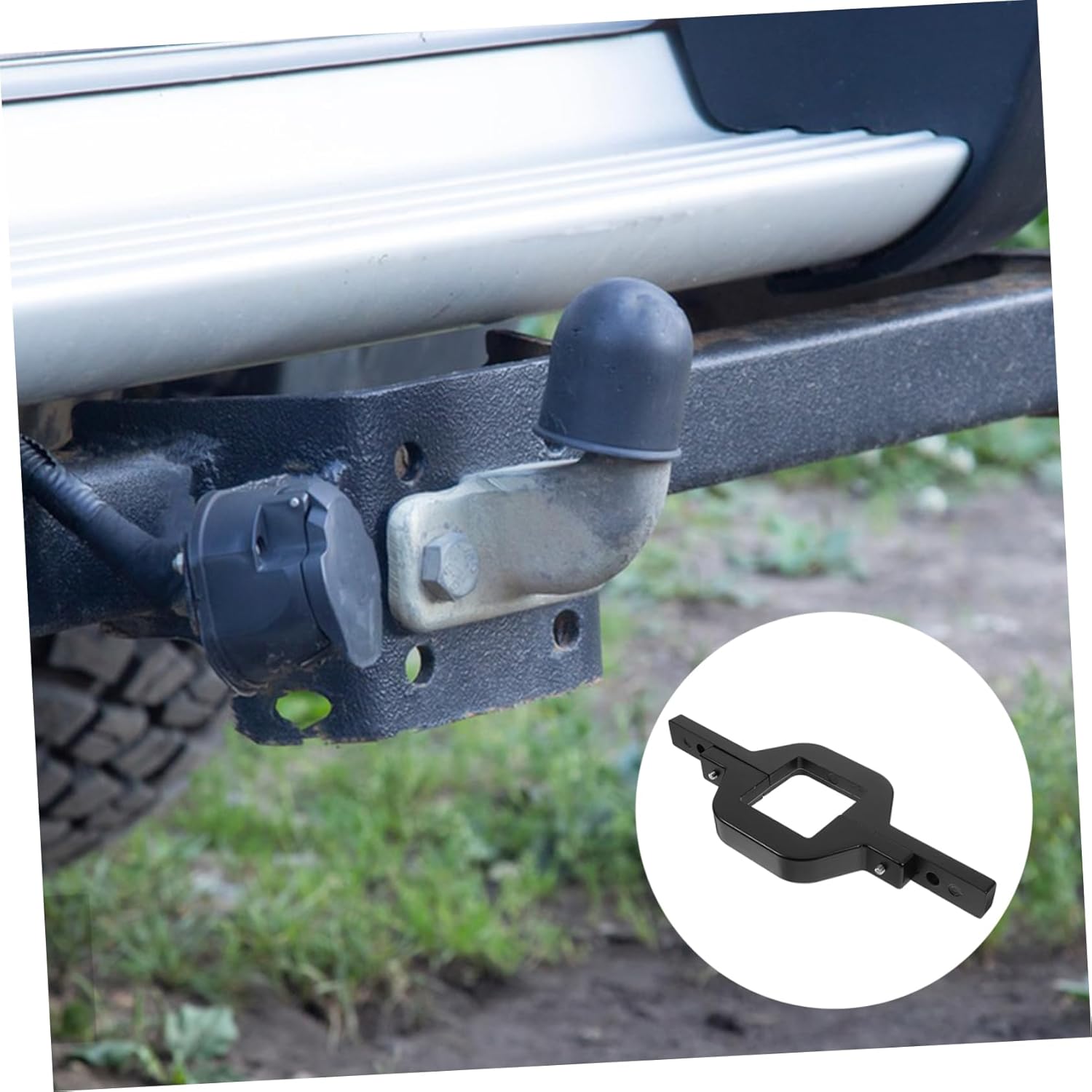 Trailer Tow Hitch Mounting Bracket for Backup Reverse Lights Easy Installation for Trucks Suvs Rvs and Trailers Black Finish