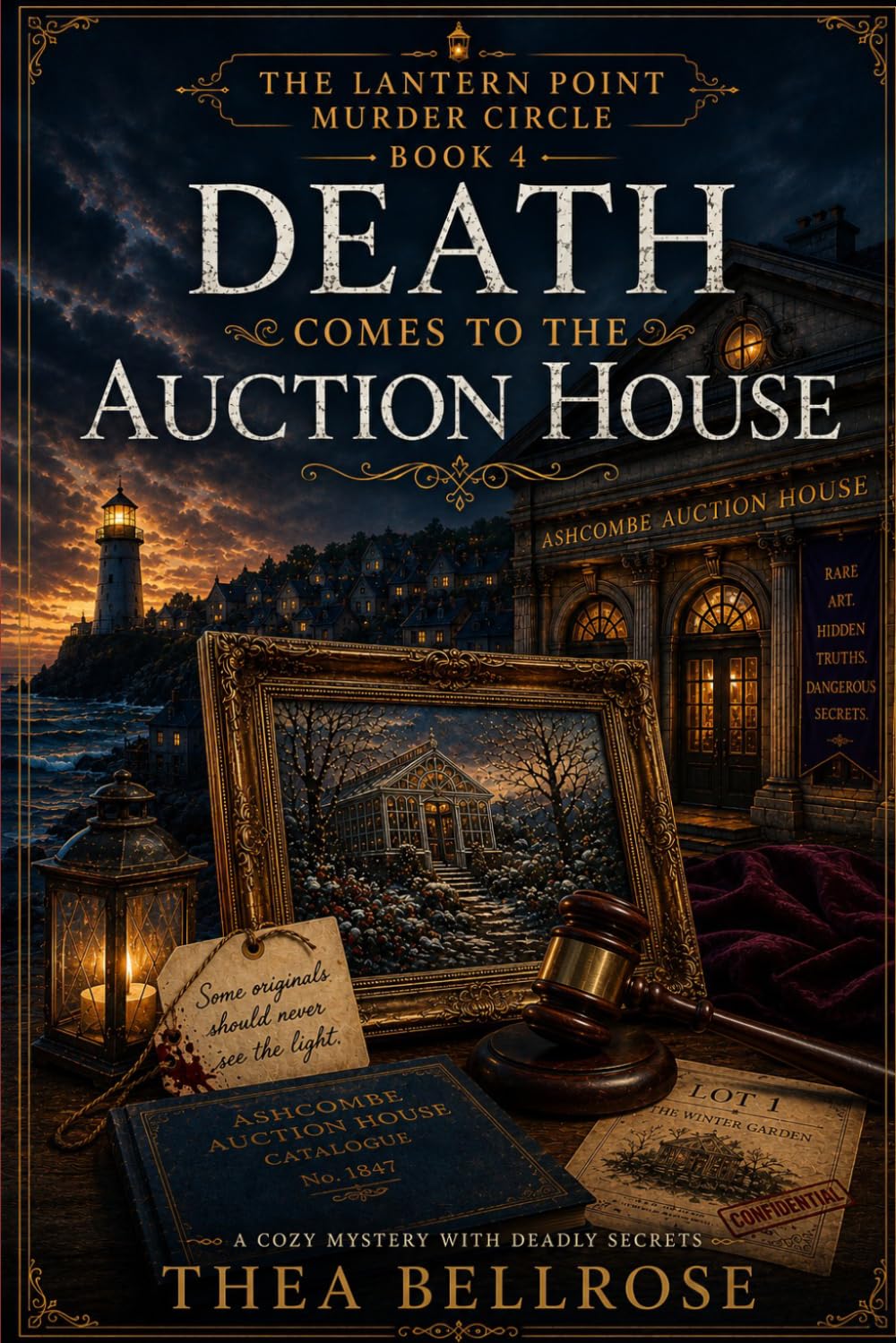 Death Comes to the Auction House: A Cozy Mystery of Art Fraud, Antique Secrets, and a Murder Hidden Behind a Prestigious Village Legacy (The Lantern Point Murder Circle)