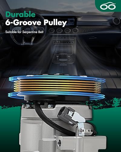 Vista 386 de SCITOO Compresor de CA apto para H-onda Prelude 2.2L 2001 para H-onda Civic para A-cura EL 1.7L 1997 1998 1999 2000 2001