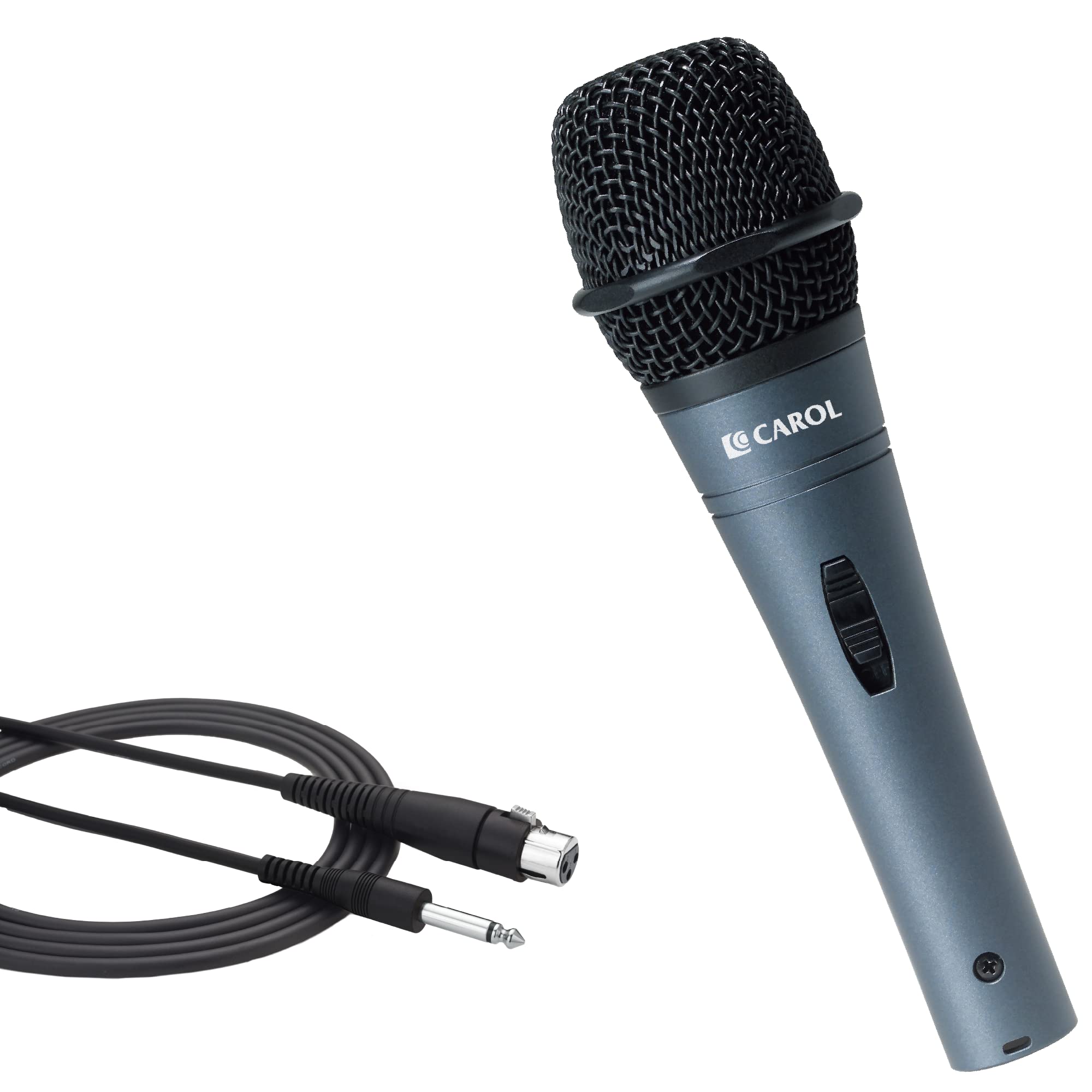 CAROLDynamic Microphone with Super-Cardioid E dur-916S, Optimized for All Vocal Applications, minimizes handling Noise Without compromising Sound Quality (Gray)