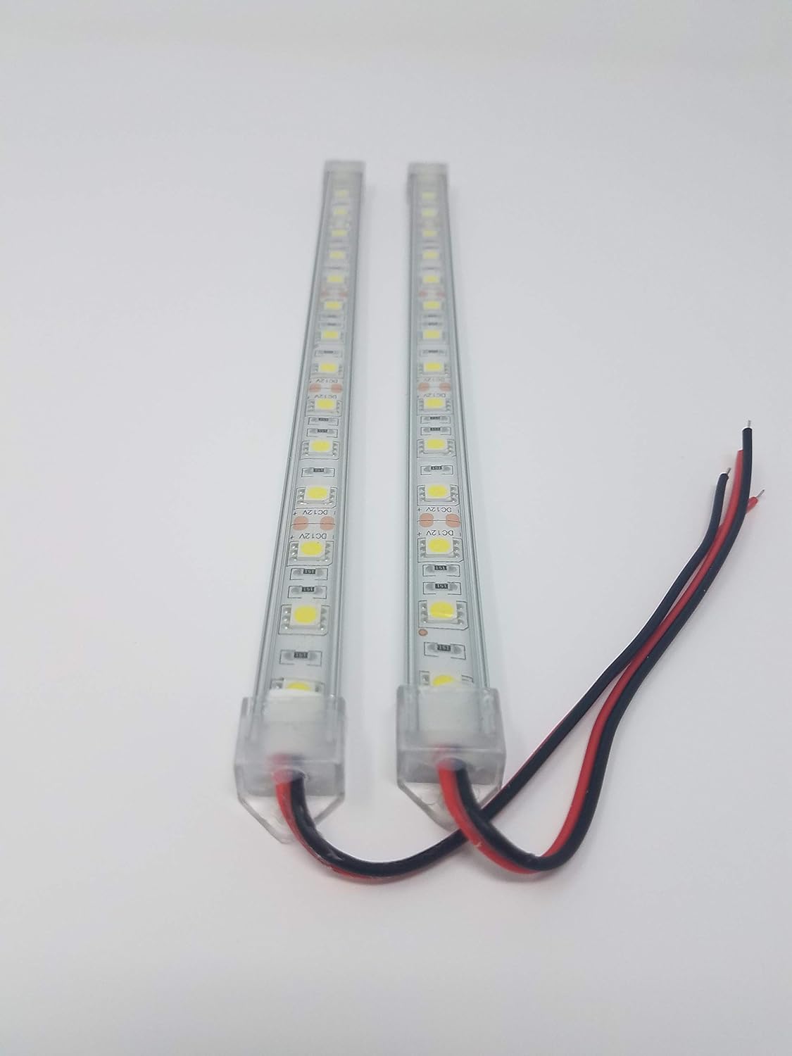 T-Toplights 2 Pack | 10 Inch White Marine Grade Under Gunnel LED | Rigid LED Light Strip | Courtesy Accent Boat Light Strip | Waterproof IP65