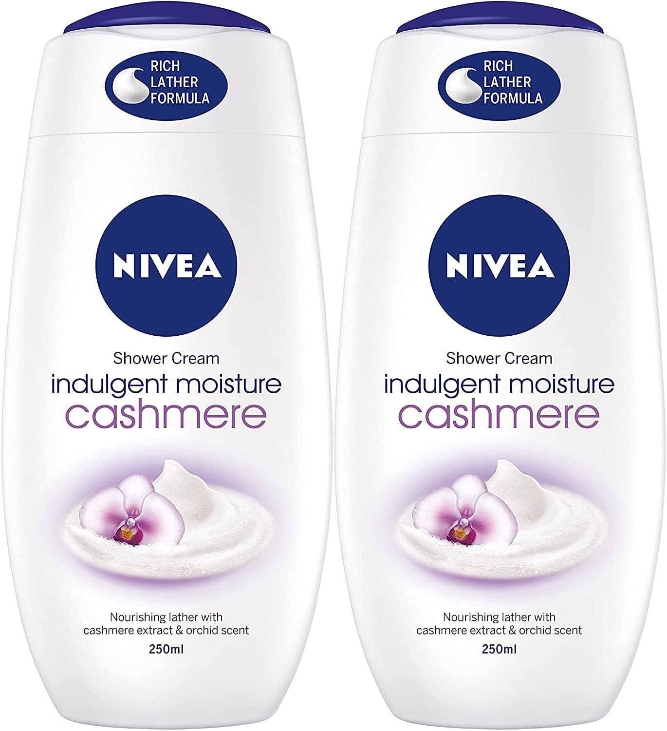 NIVEA Indulgent Moisture Cashmere Shower Cream 2 x 250ml Amazon.co.uk