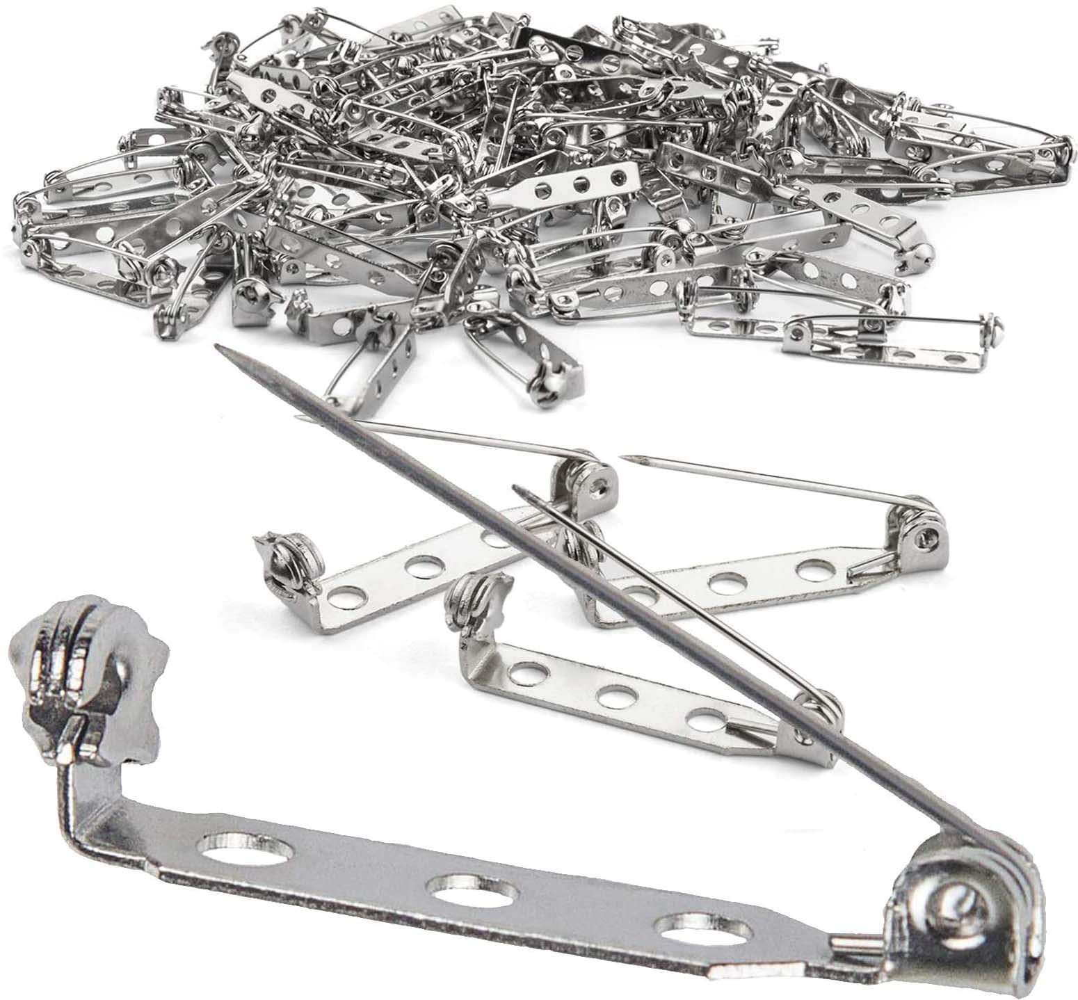 DIY CraftsDIY Crafts 25X Pcs Mix Sizes, Mix Random Sizes, Mix Sizes, Stainless Steel Safety Brooch Pin Clasp Note Mix Sizes Mixed Lot (25X Pcs Mix Sizes, Mix Random Sizes)