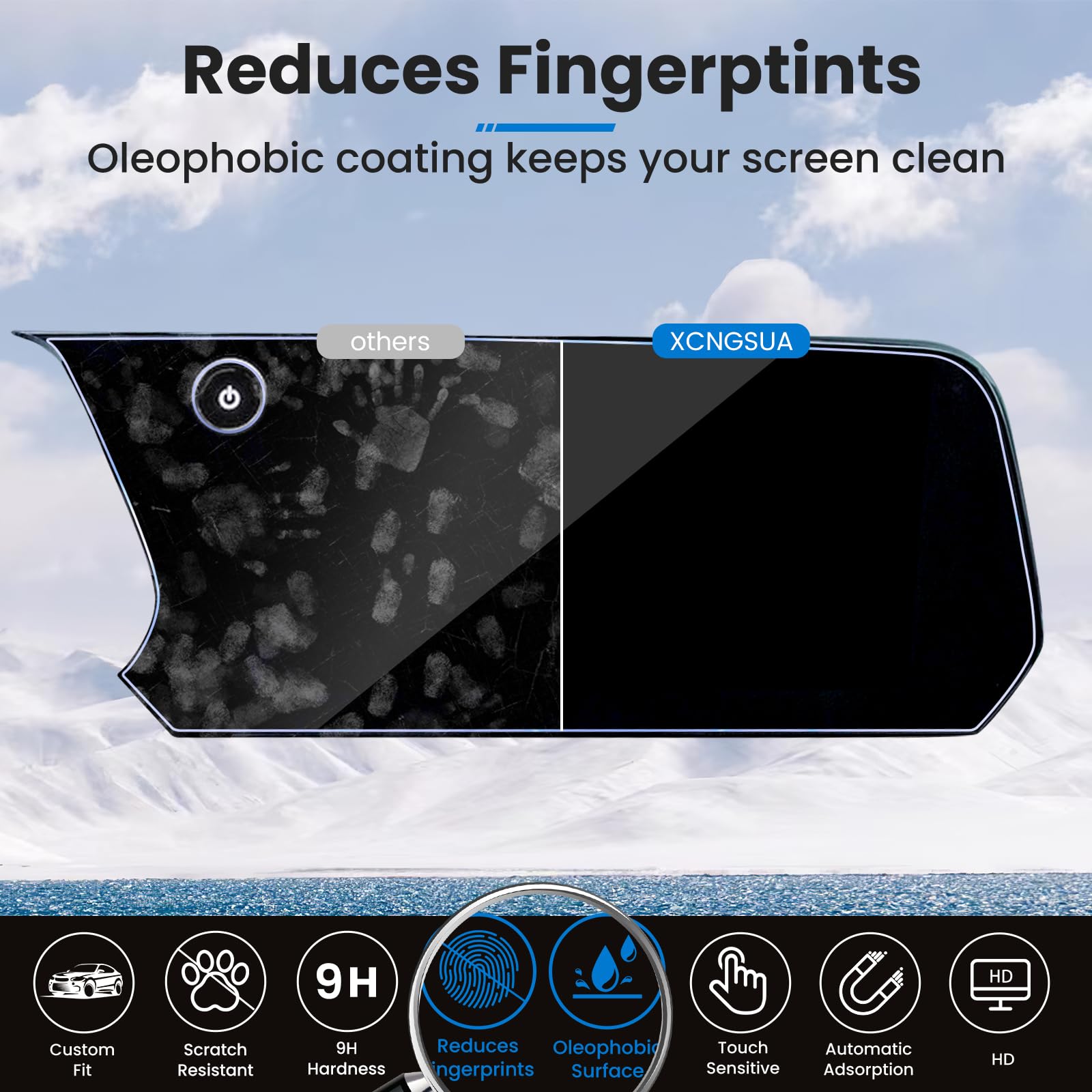Confezione da 2 pellicole protettive per Chevy Equinox 2025 per Chevrolet Equinox 2025 (LT/RS/ACTIV) Accessori Display di navigazione da 11,3" e cruscotto da 11", vetro temperato 9H