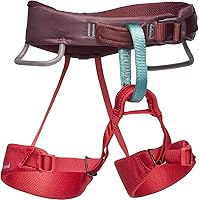Black Diamond Kids' Momentum Rock Climbing Harness - Adjustable Waist & Leg Loops for Indoor/Outdoor Youth Climbing