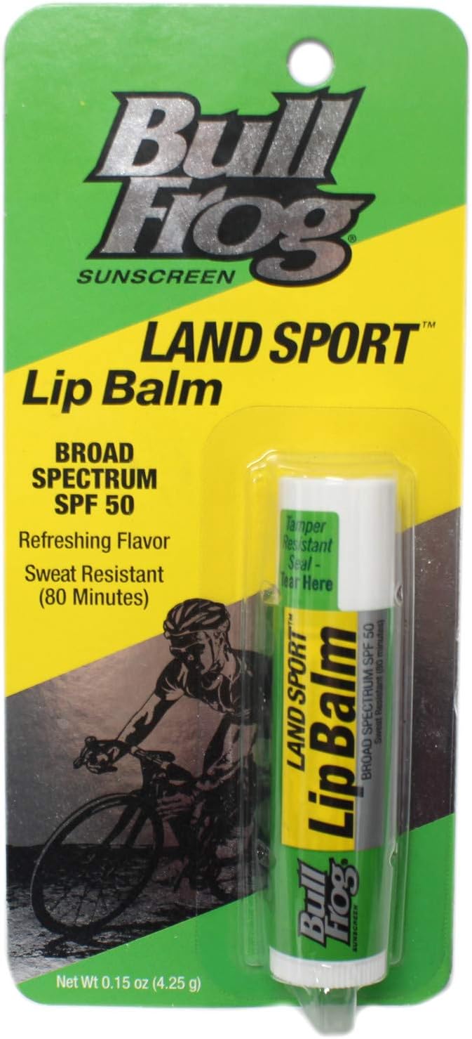 Bull Frog Land Sport Lip Balm SPF 50 0.15 oz (Pack of 5)