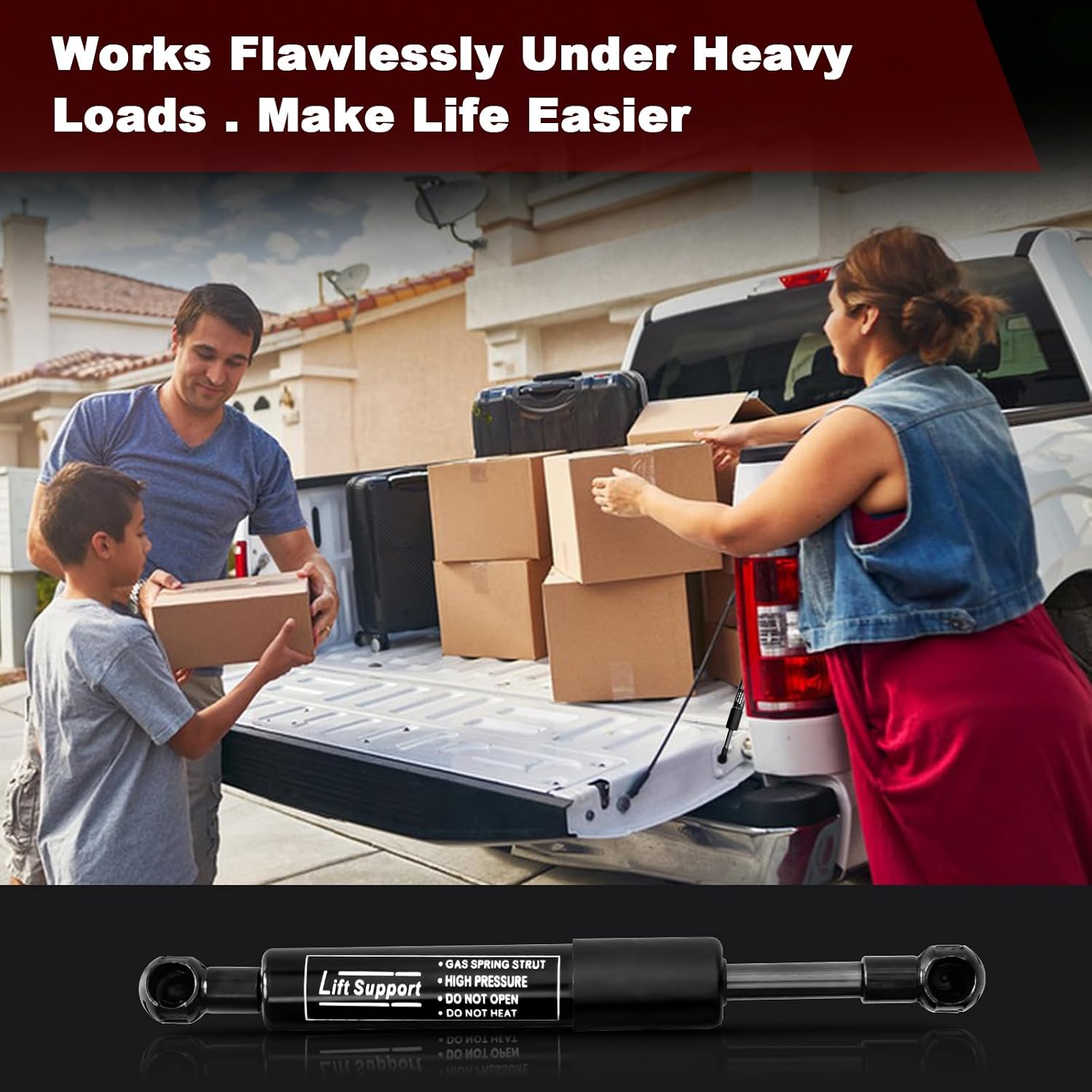 Tailgate Damper Kit for 2007-2019 Chevy Silverado GMC Sierra 1500/2500/3500HD | Slow-Close Assist & Easy Installation