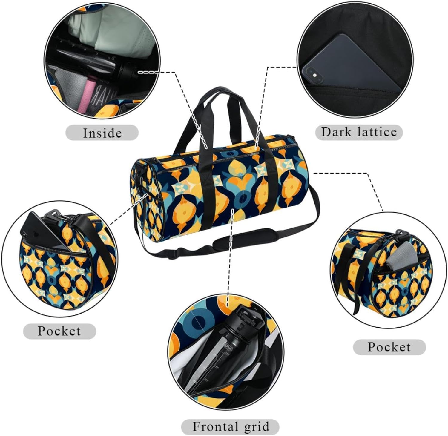 Gym Bags for Women,Duffle Bag for Travel,Abstract Marble Texture,Gym Bag for Men