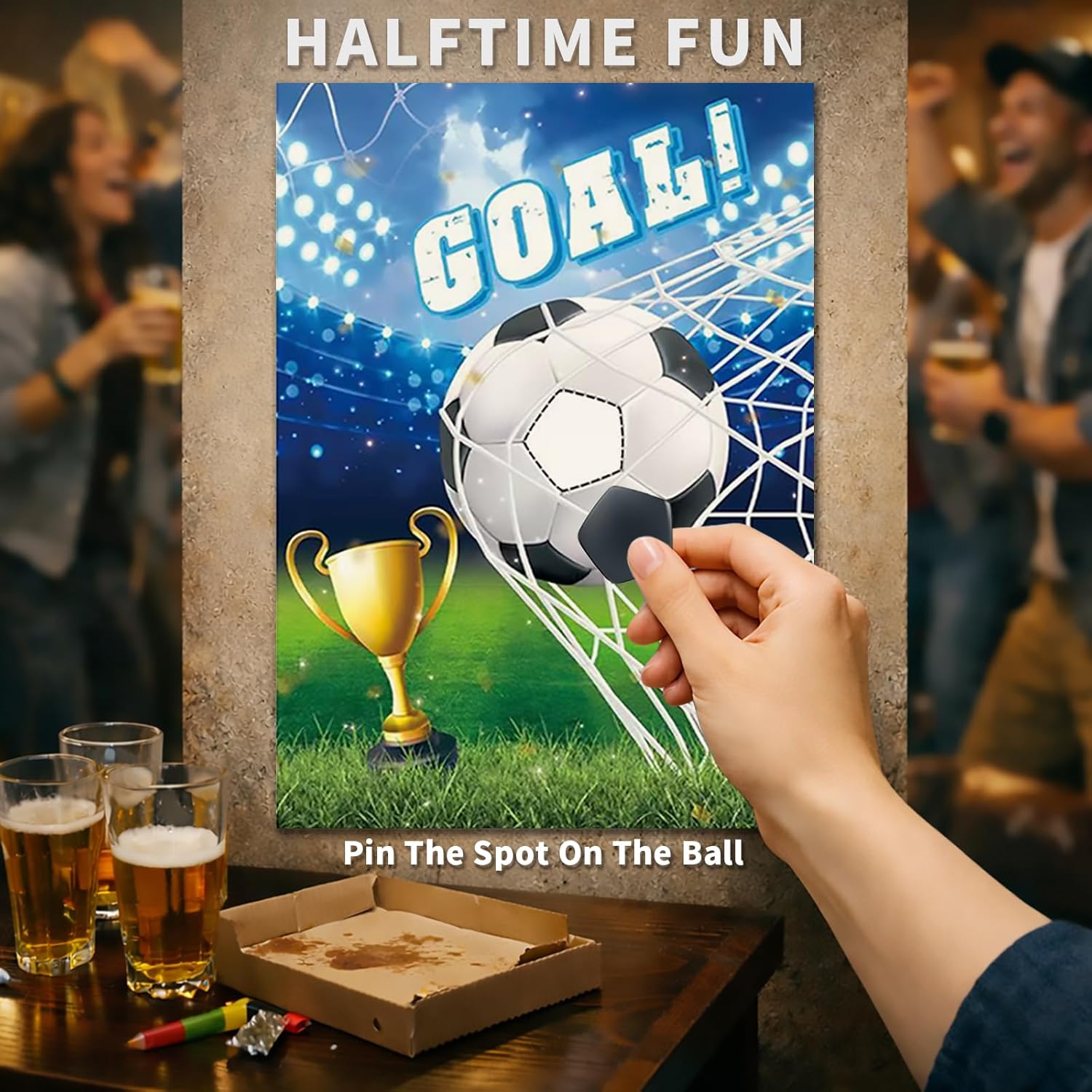 2026 Soccer Party Game Kit for Adults – Match Day Prediction Cards & Pin The Spot on The Ball Game-Watch Party Game Night Activities