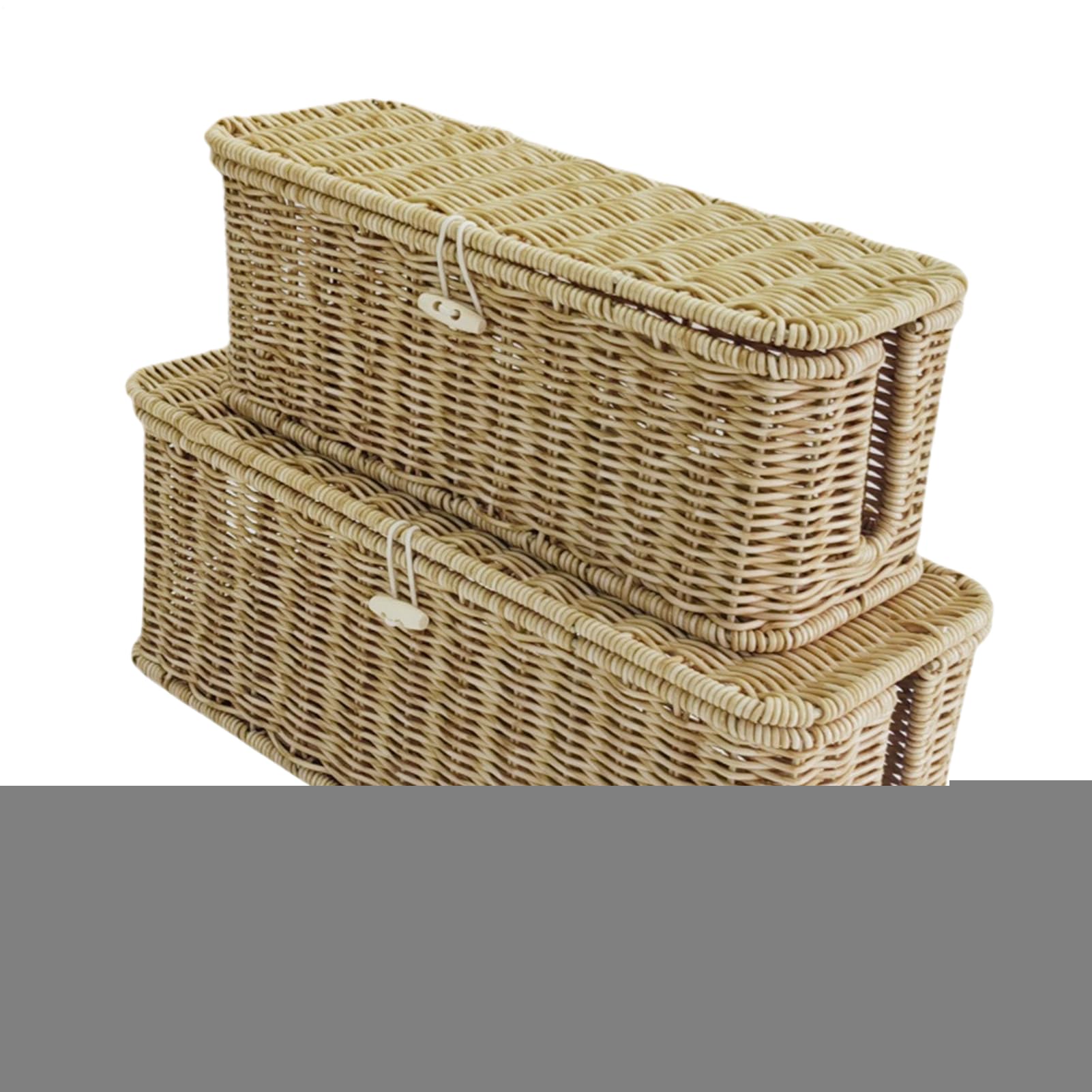 Scatola Organizer Per Cavi Nascondi Prolunga e Portafili da Scrivania | Rattan Intrecciato a Mano Contenitore per Fili da Scrivania per Prese Multiple, Proteggi Sbalzi, Adattatori, Cavo TV, Comput