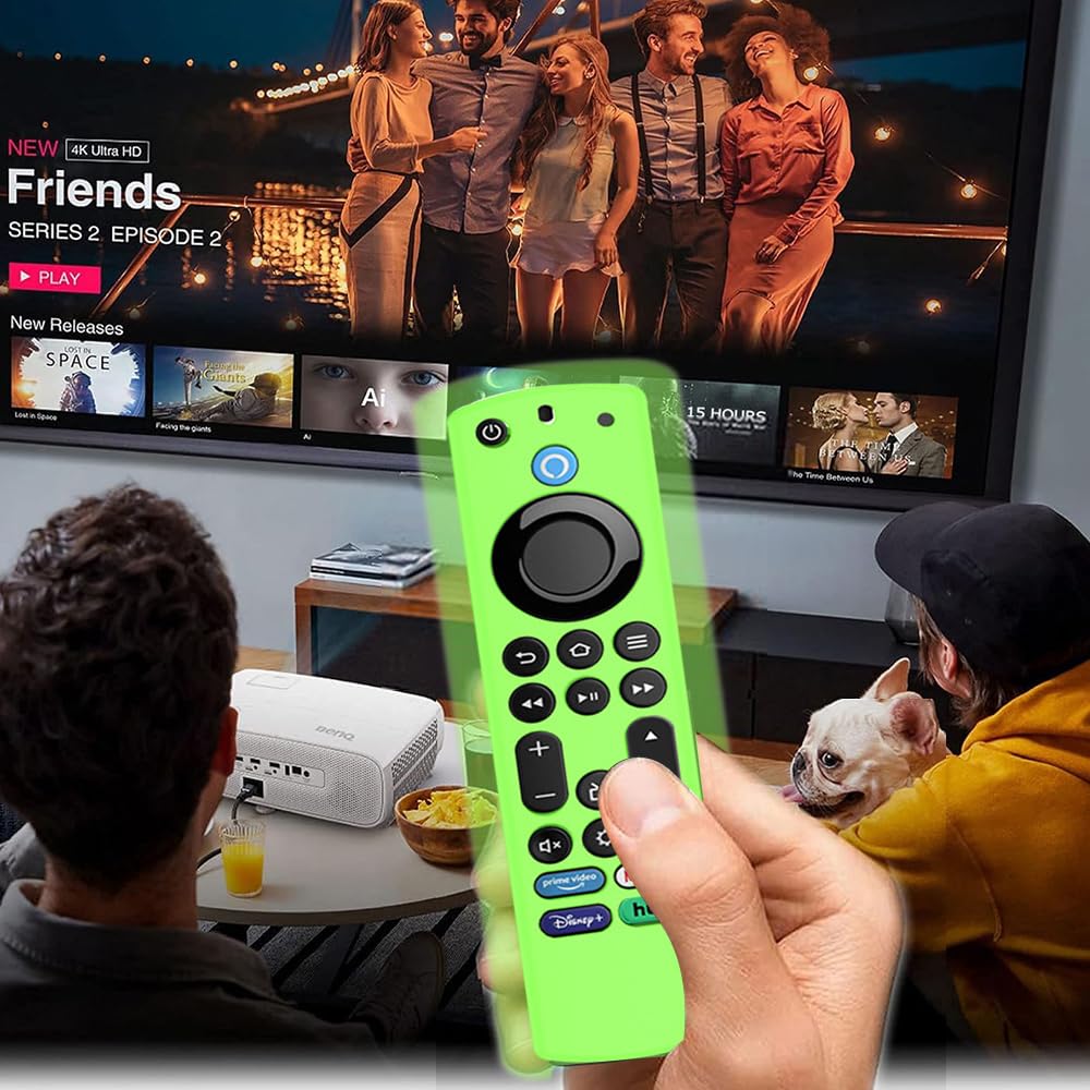 Hi Color Custodia In Silicone Per Telecomando Fire TV Stick 4K Max 2023 (2a Gen) - Con Cordino, Colori Vivaci