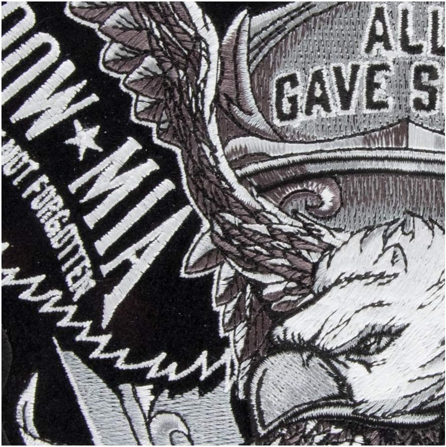 PatchStop American Flag POW Eagle Iron On Patches for Clothing Jeans - 11x12in Large DIY Sew On Patch for Jackets Bags - Embroidered Military Eagle Decorative Patches