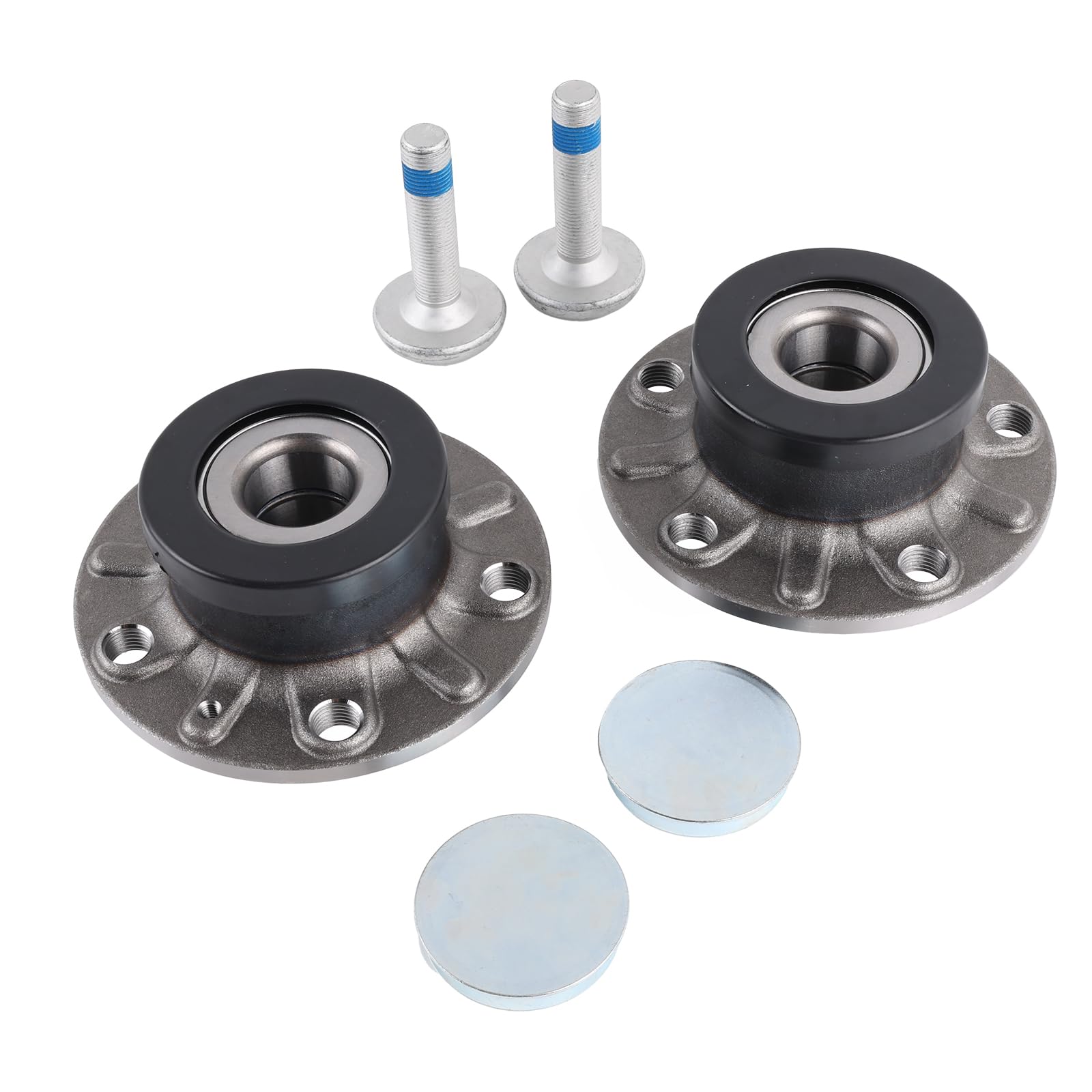 Lot de 2 roulements de roue arrière avec fonction ABS pour Golf V 1K1 BA5 Altea 5P1 Leon 1P1 Toledo III 5P2 A3 8P1 8P7 8VA 8VF Accessoires de voiture # 1K0598611 8V0598611 8V0598611 8V00 Référence