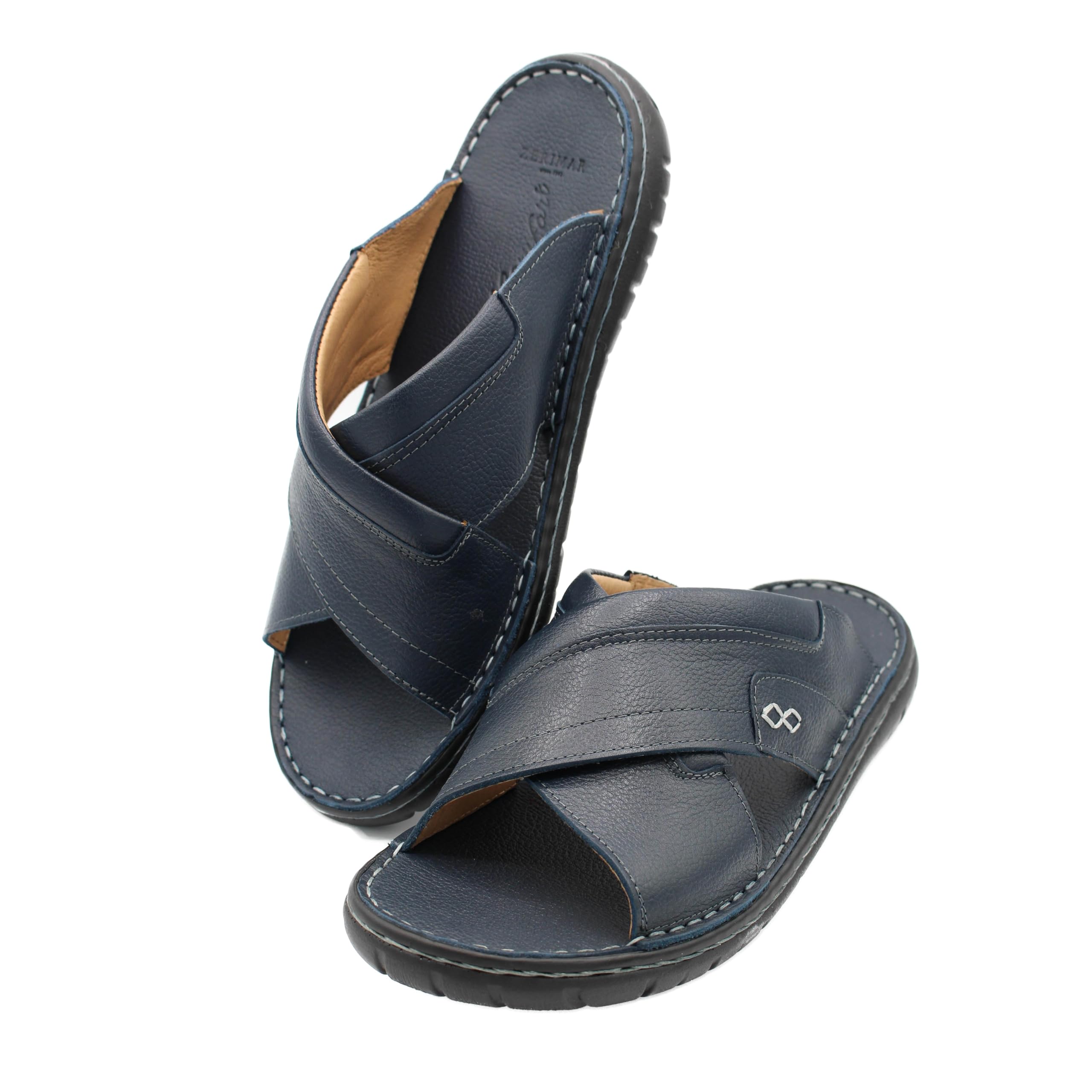 Zerimar Sandali Uomo Cuoio Naturale | Sandali Uomo Cuoio Eleganti | Infradito Uomo Pelle | Infradito Uomo