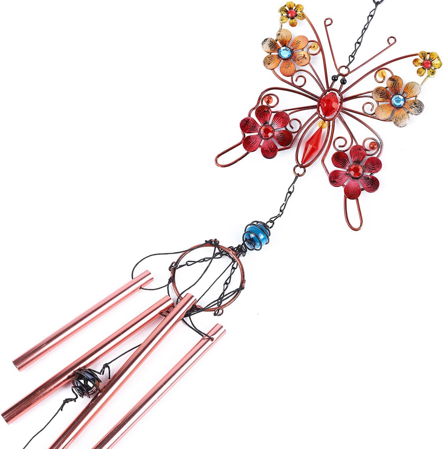Wind Chimes for Outside, Butterfly Wind Chimes with 4 Aluminum Alloy