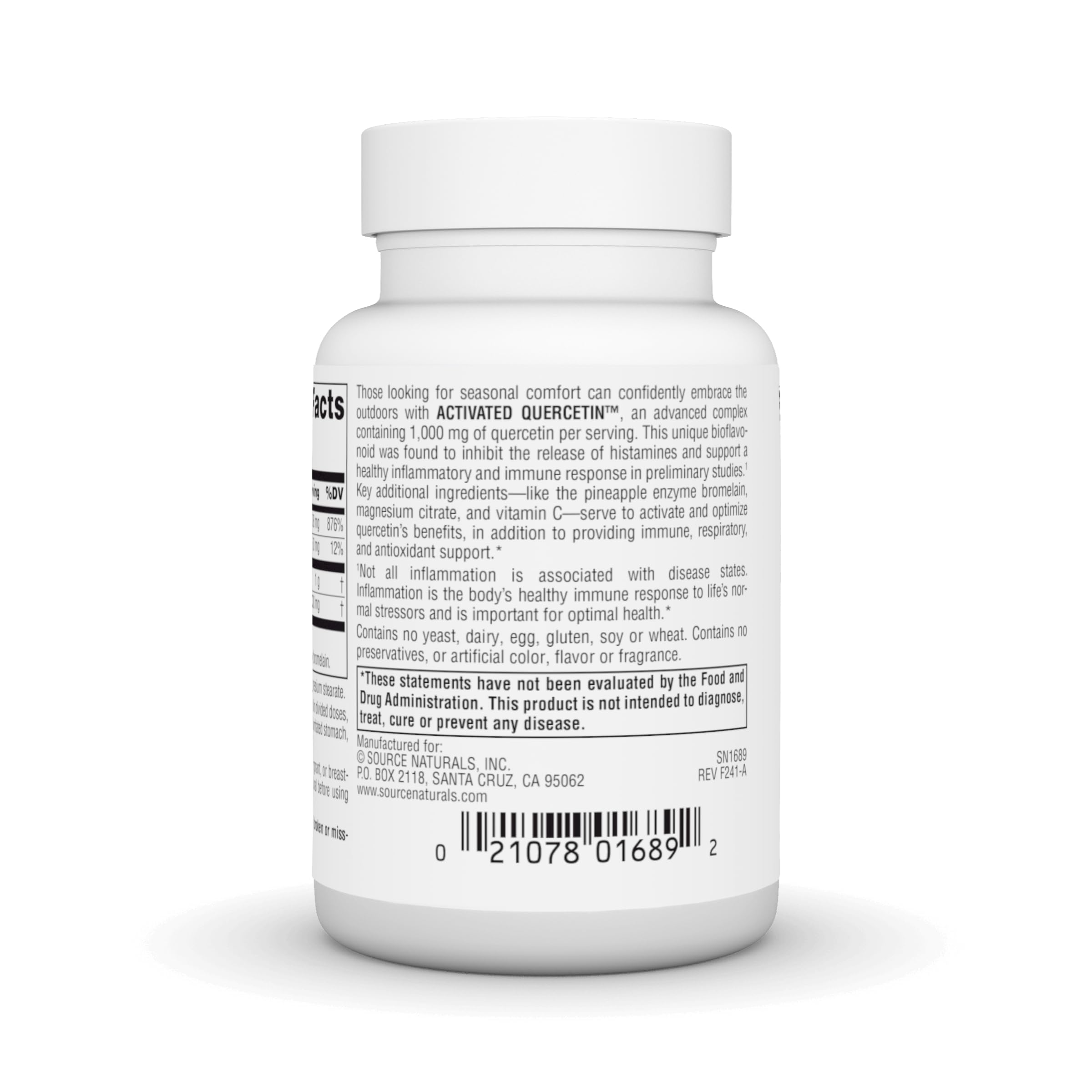 Source Naturals Activated Quercetin, Bioflavanoid Complex* - 50 Capsules — Amazon image 4