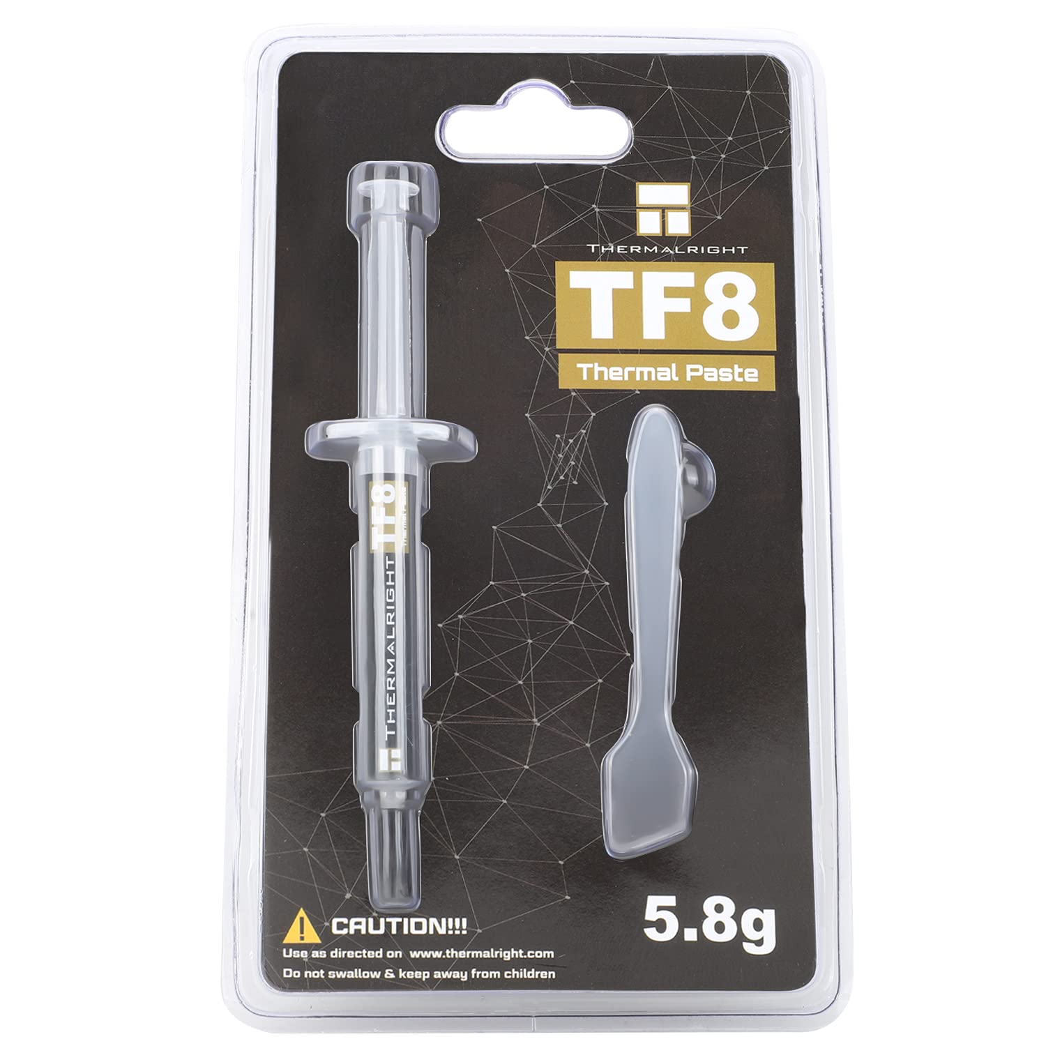 Thermalright TF8 Pasta termica ad alte prestazioni - 5,8 grammi, 13,8 W/mK, alta durata, facile da applicare, per tutti i dissipatori di calore CPU/GPU/CPU, con strumento di applicazione