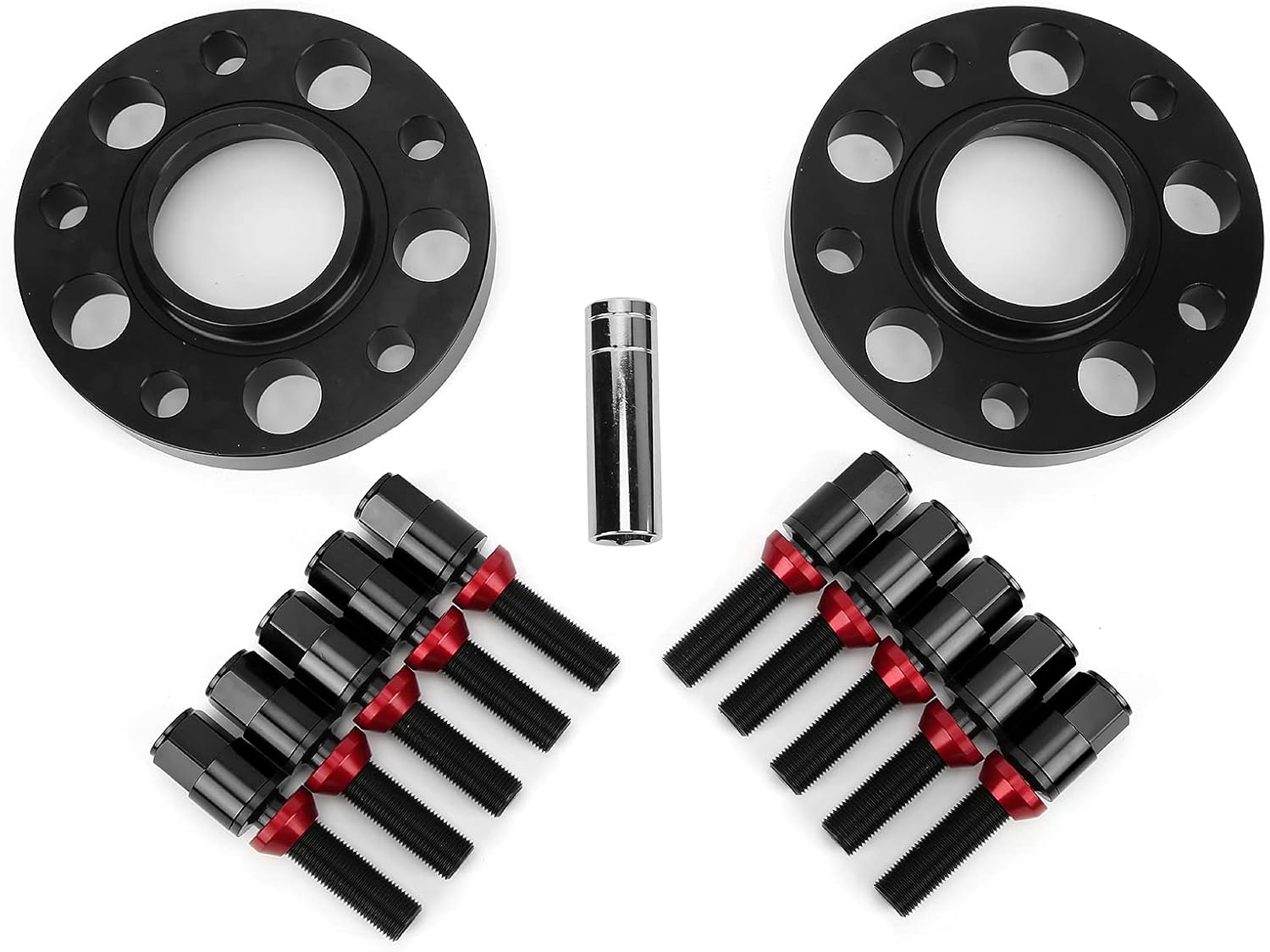 Serie F20/F21 Nabenzentrierter Spurverbreiterungssatz   6061   Geschmiedet und CNC-gefr st f r 2014 2019 114/116/118/120/125/M135   Rot Black