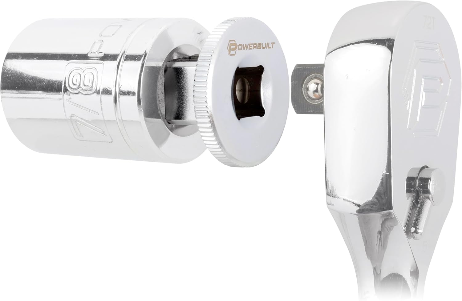 Powerbuilt 3 Piece Low Profile Impact Adapter Set, Various Drive Sizes 1/4, 3/8 and 1/2 Inch - 643066ECE