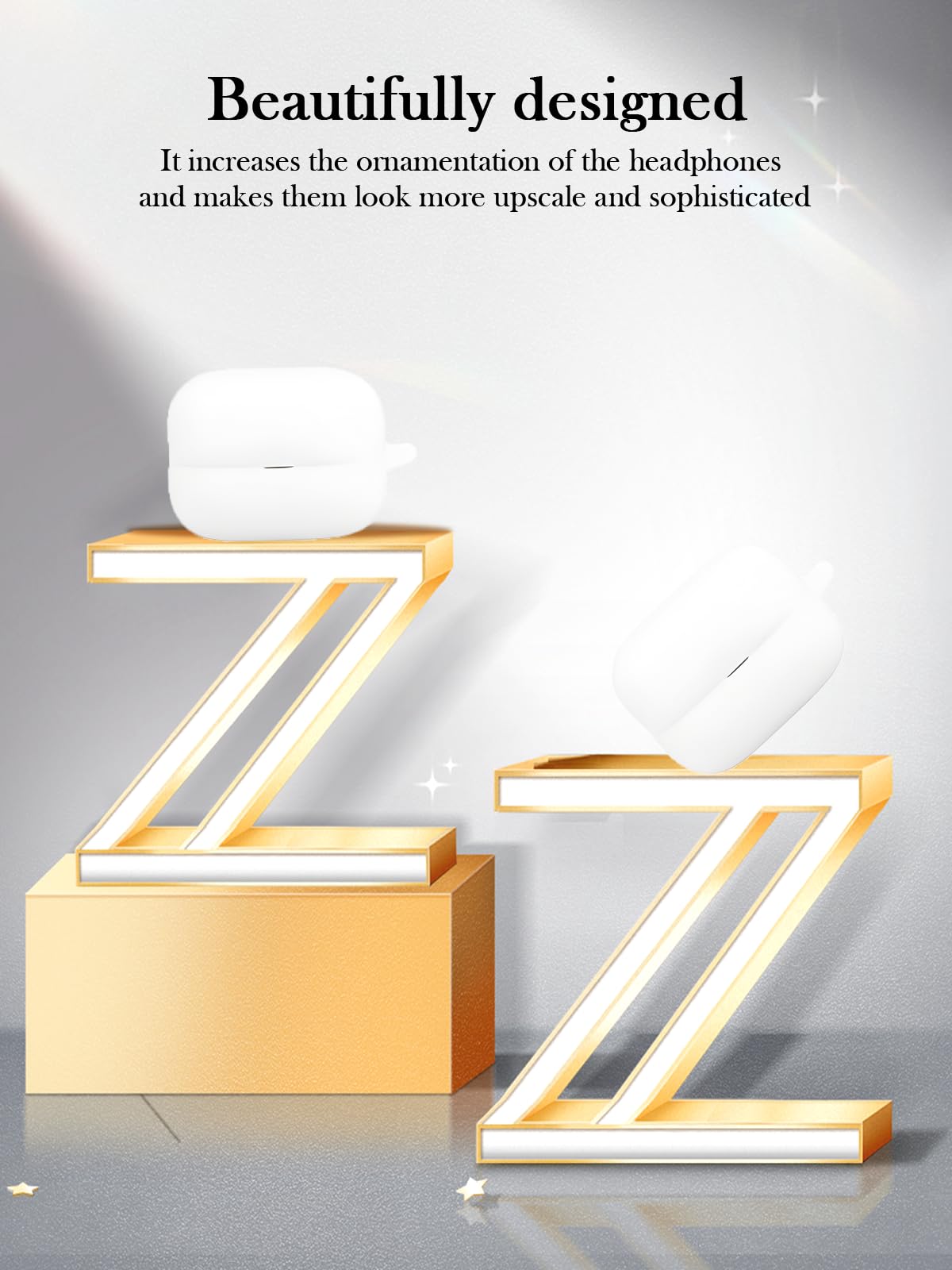 Funda para auriculares LinkBuds de Sony, compatible con auriculares inalámbricos con cancelación de ruido (número de modelo: WFLS910NW), protección suave, funda de silicona BOVUGAC con llavero, kit de