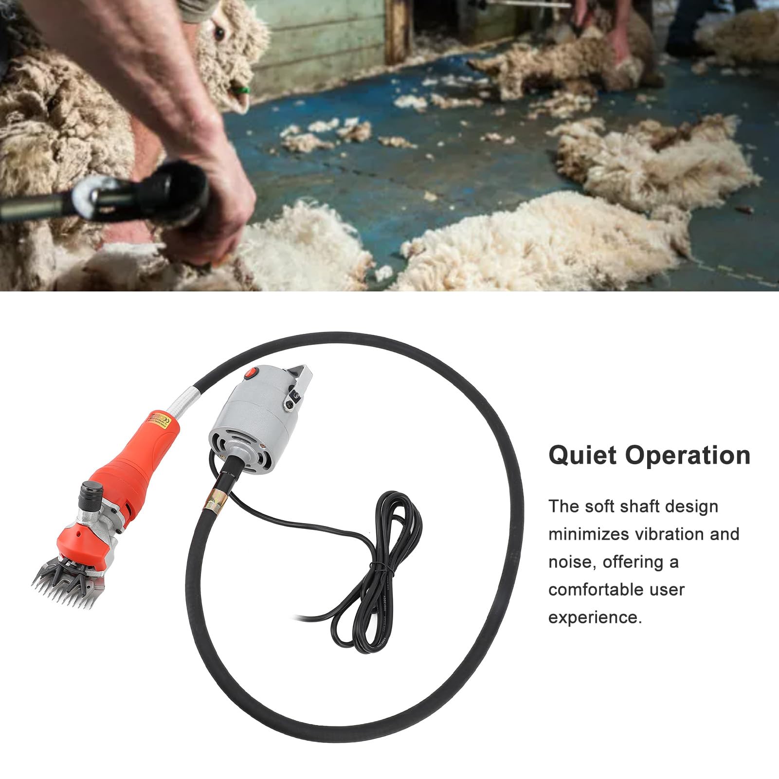 Forbici Per Pecore Elettriche Professionali Da 450 W, Tosatrici Per Toelettatura Per Pecore Alpaca Capre, Kit Per Toelettatura Pesante Per Allevamento Di Bestiame Con Custodia