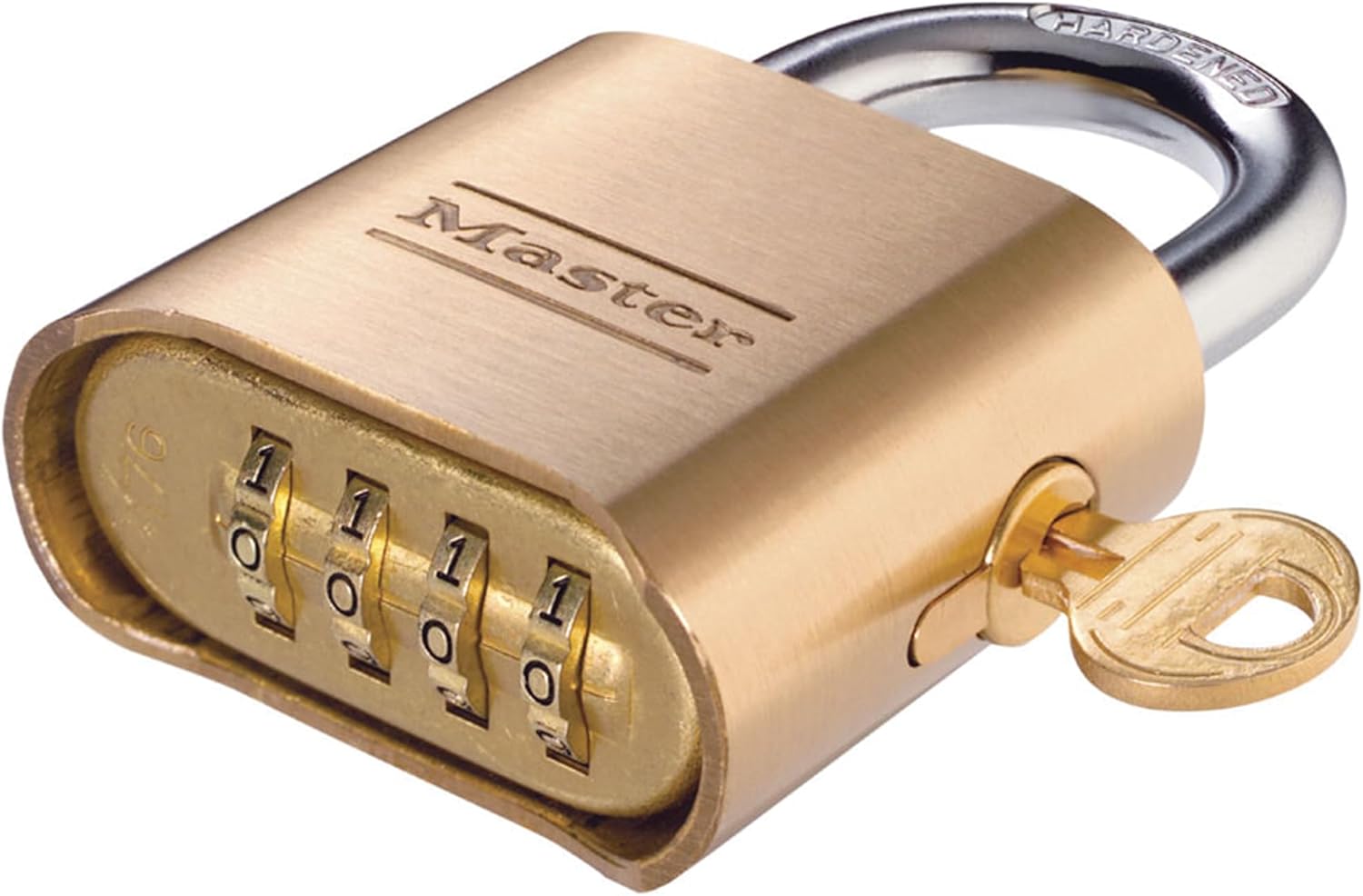 Master Lock 176-P416 Brass Combination Padlock (Keys sold separately)