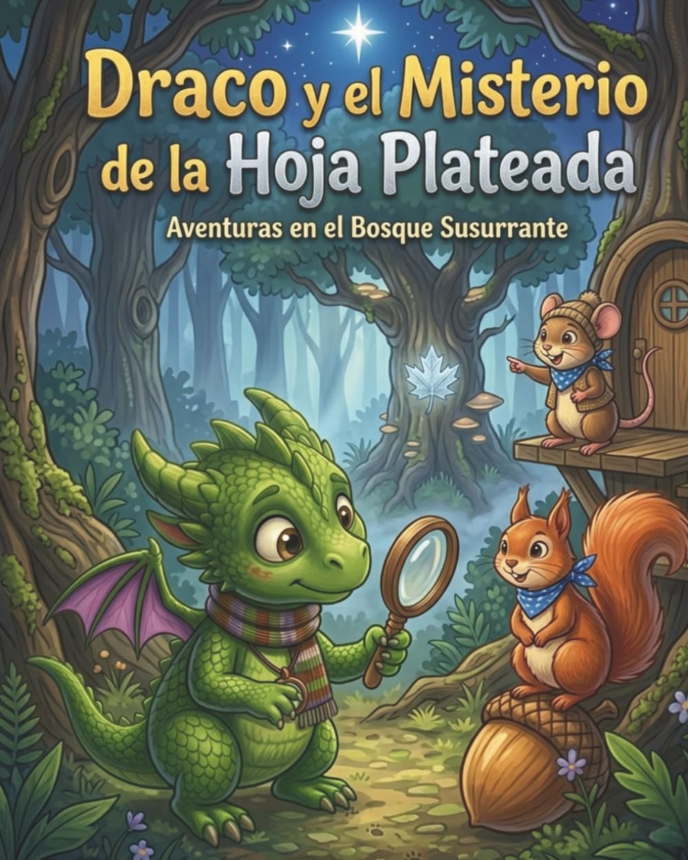 Draco y el Misterio de la Hoja Plateada: Un cuento infantil sobre la amistad, el trabajo en equipo y la magia de la naturaleza (Edades 4-8 años)