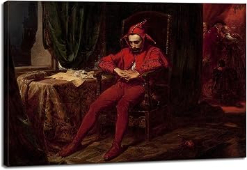 artprints1stop Canvas Print Wall Art - Stanczyk, 1862 by Jan Matejko - 36x24 inches