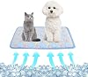 NACOCO Pet Cooling Mat Cat Dog Cushion Pad Summer Cool Down Comfortable Soft for Pets and Adults L, Blue