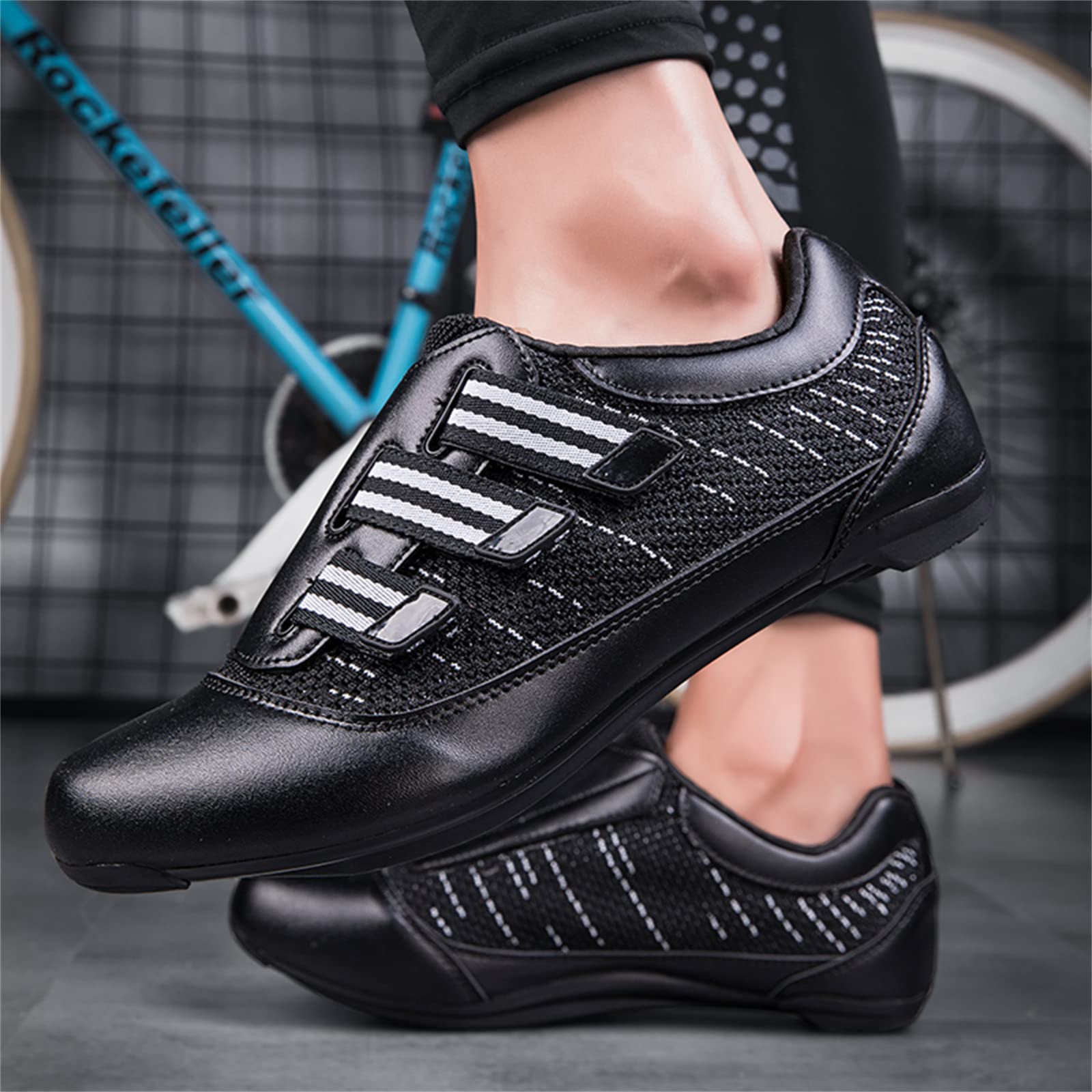 Buty do jazdy na rowerze szosowym Męskie lekkie buty na rower na świeżym powietrzu kompatybilne z oddychającymi knagami Peloton Delta