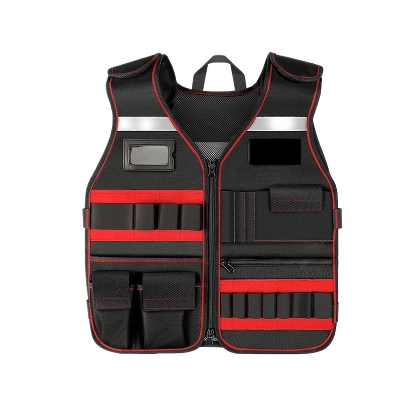 Werkzeugweste Tool Vest Multi Pocket Hardware Bag Strap Reflective Strip Large Capacity Storage